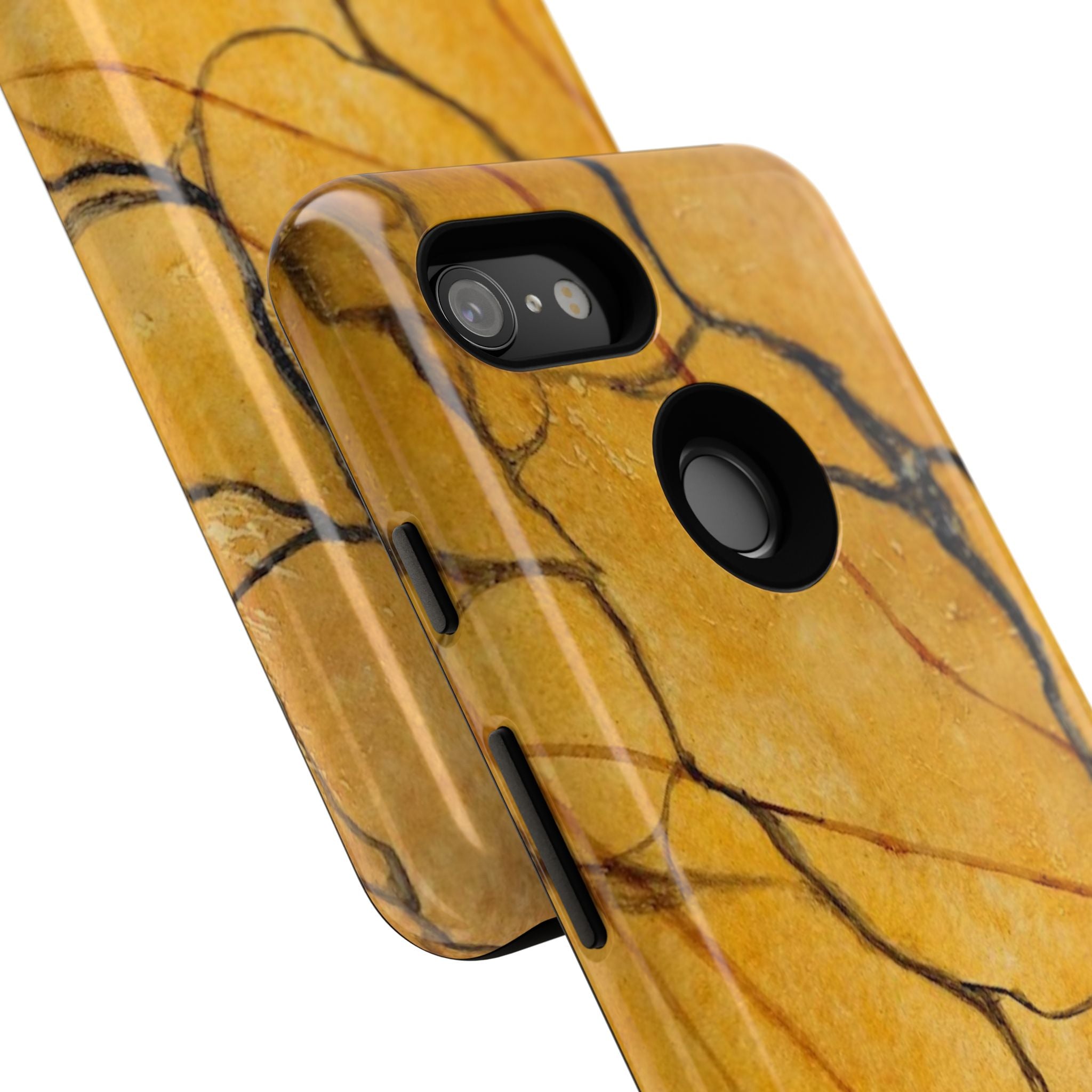 Sexy Gold Marbleized Phone Cases designed by Studio Blitz