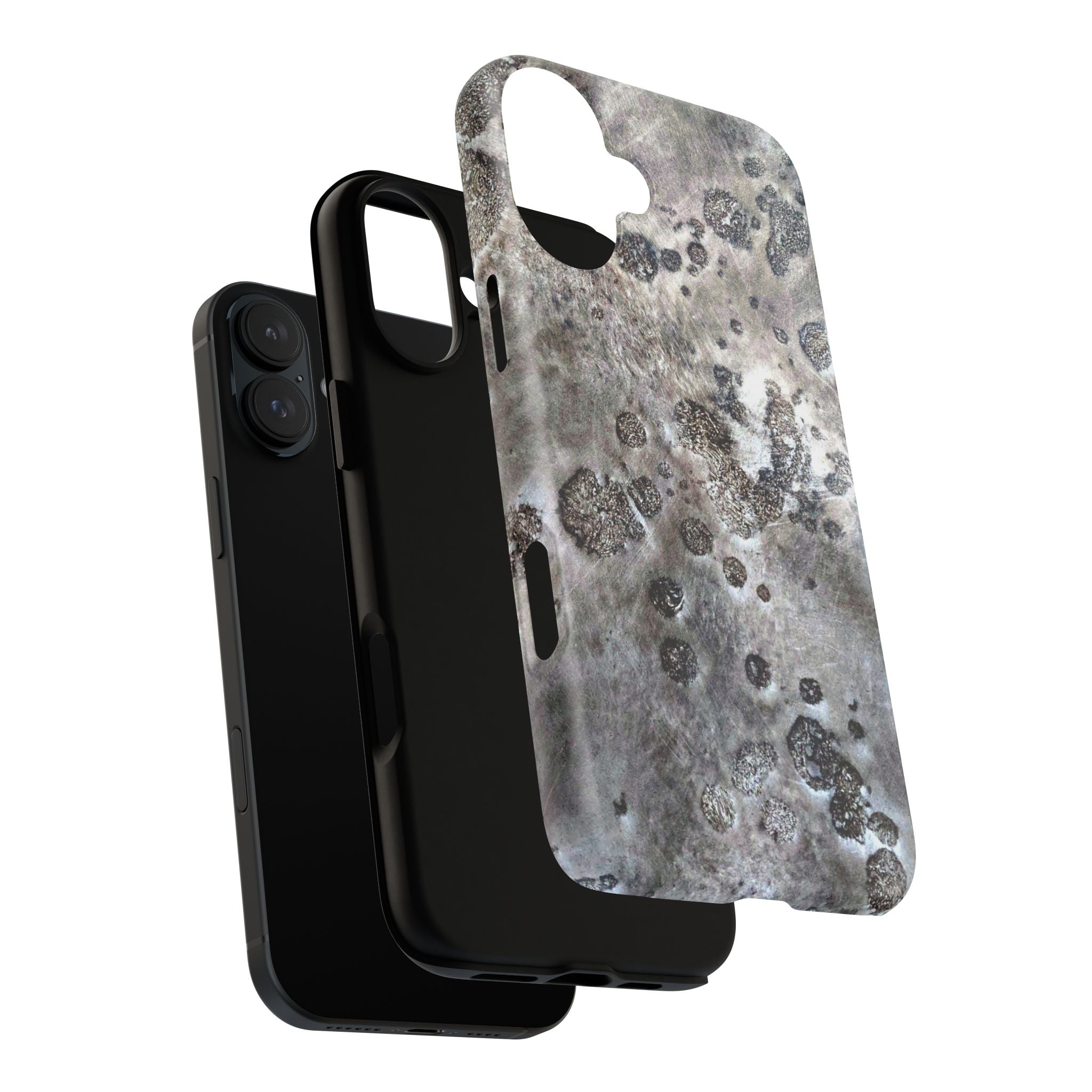 Tough Magnetic Phone Case with Moon Rock Art Design by Studio Blitz