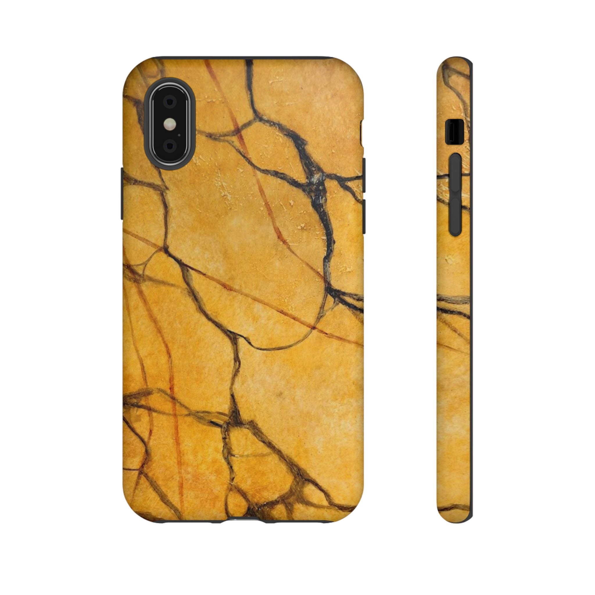 Sexy Gold Marbleized Phone Cases designed by Studio Blitz