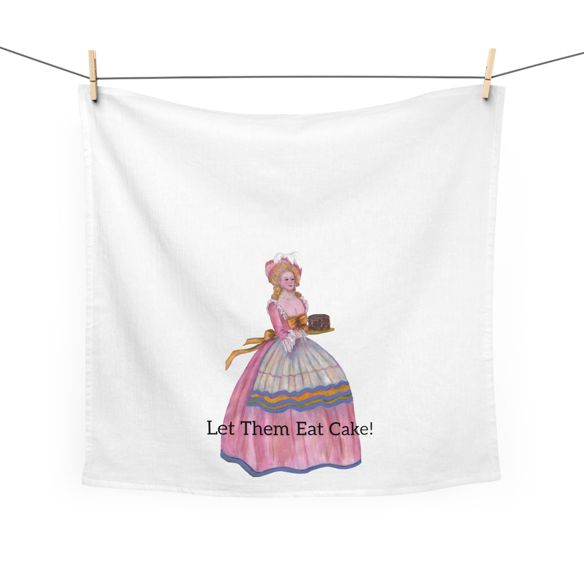 Kitchen Tea Towel Painted by Studio Blitz - Vintage Cake Lover, Baking Gift