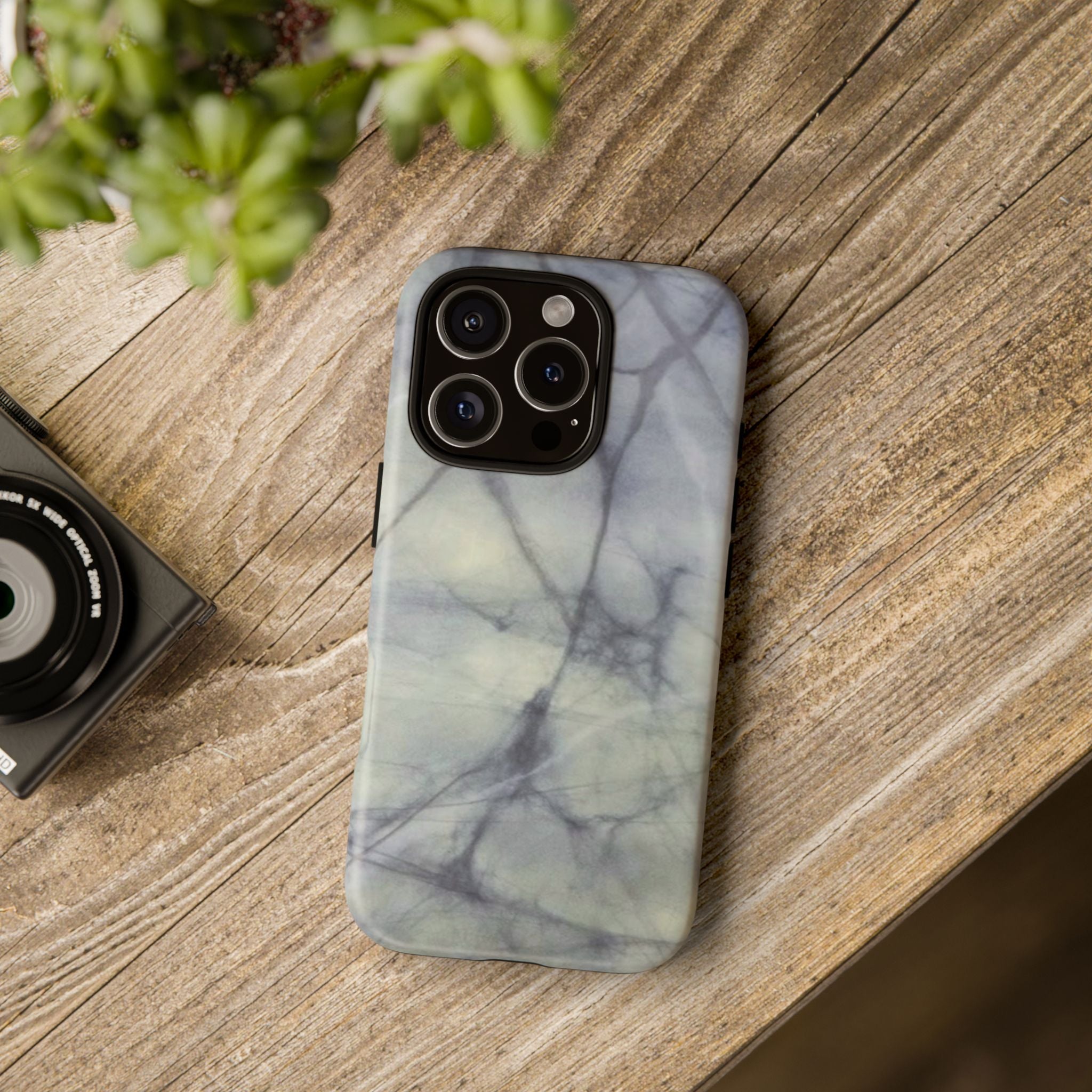 Phone Case, Eye-catching White Marble Look Tough Case by Studio Blitz