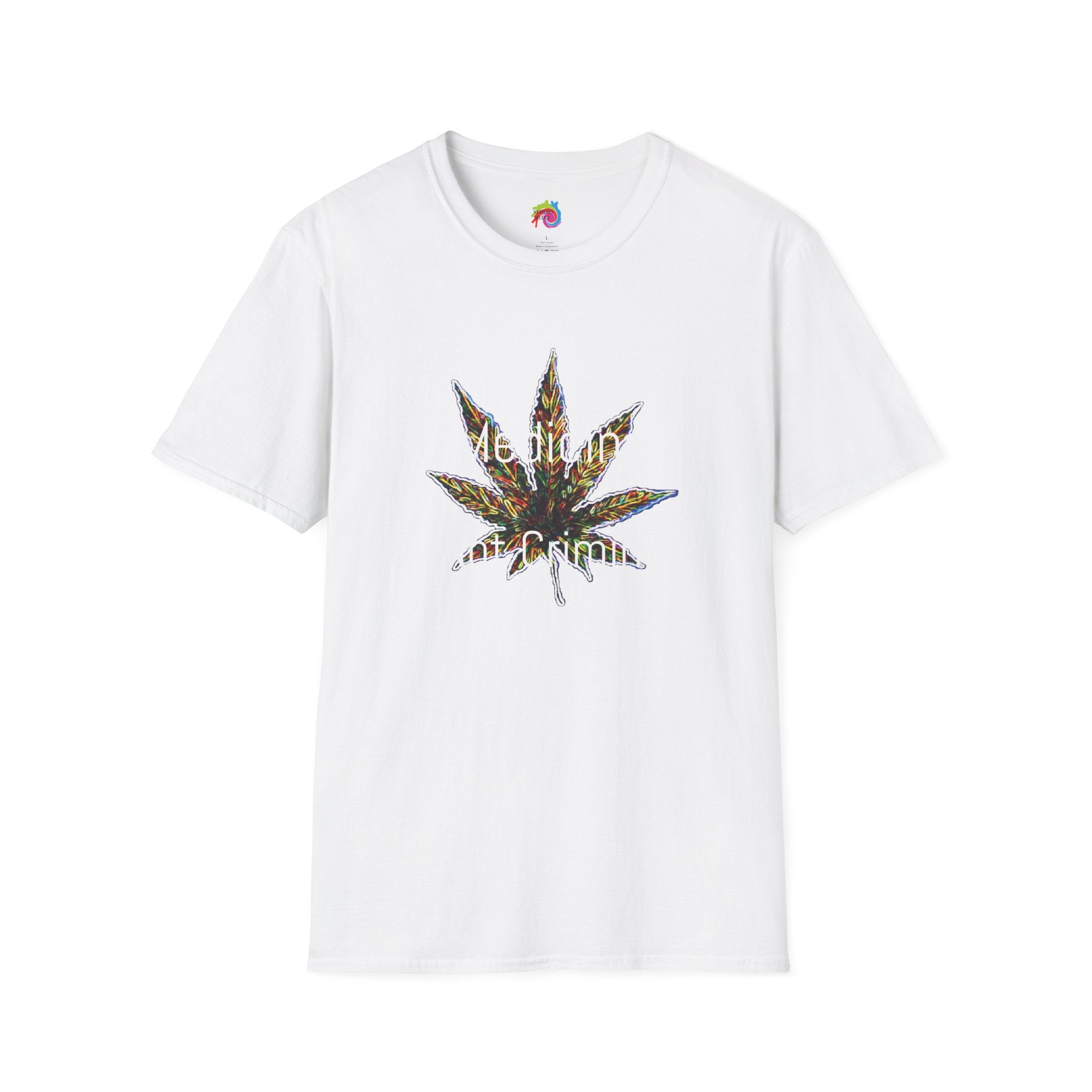 Unisex Colorful Cannabis T-Shirt designed by Studio Blitz