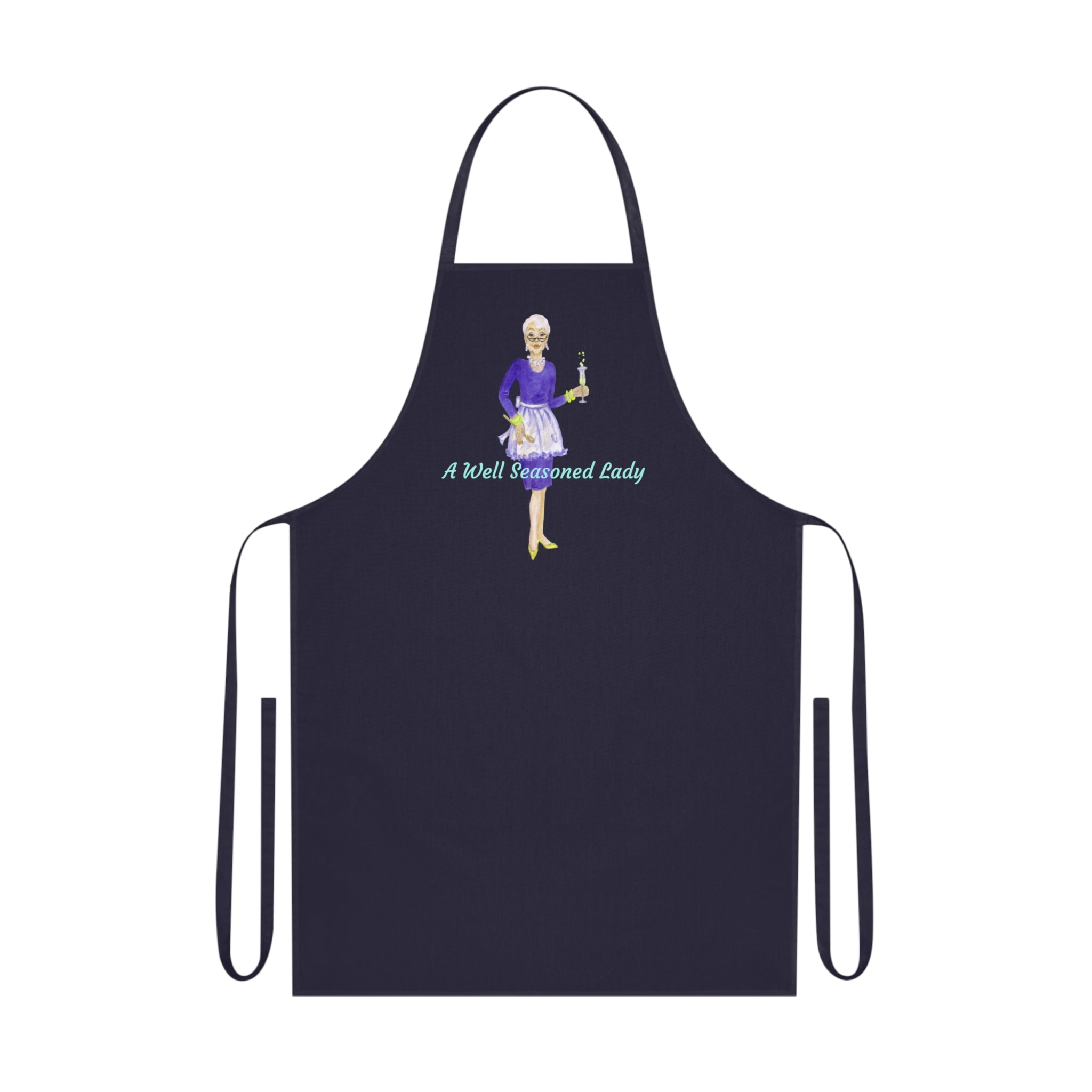 Cotton Apron - Chic Art Design by Studio Blitz for 'A Well Seasoned Lady'