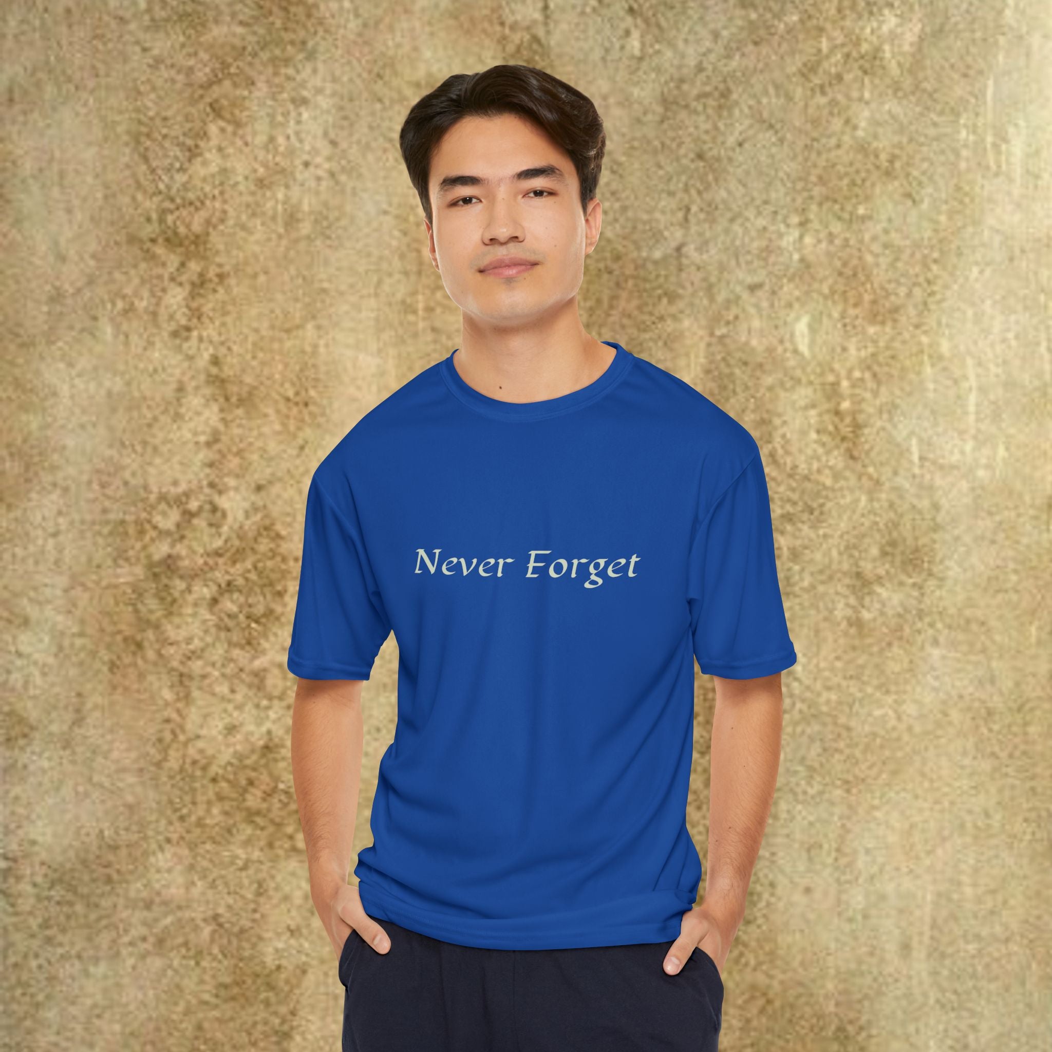 Men's Graphic Performance T-Shirt: 'Never Forget', 'Don't Tread on Me' Painted by Studio Blitz
