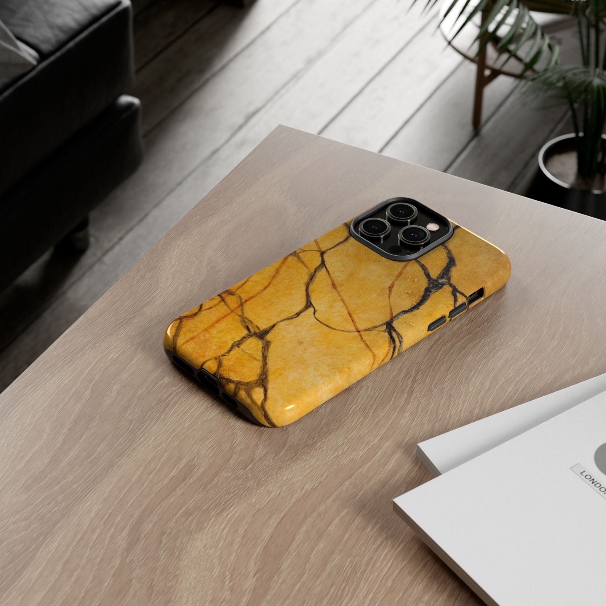 Sexy Gold Marbleized Phone Cases designed by Studio Blitz