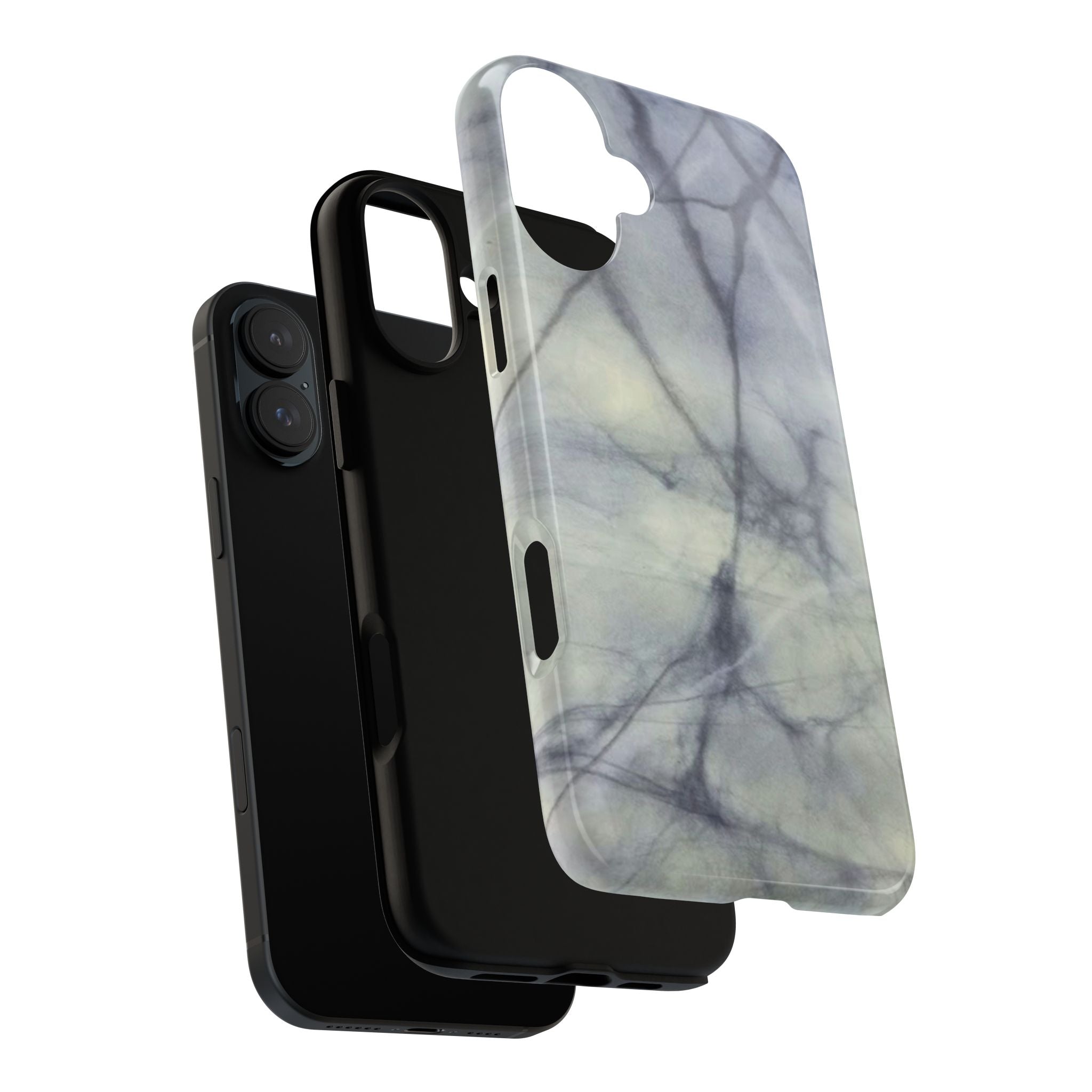 Phone Case, Eye-catching White Marble Look Tough Case by Studio Blitz
