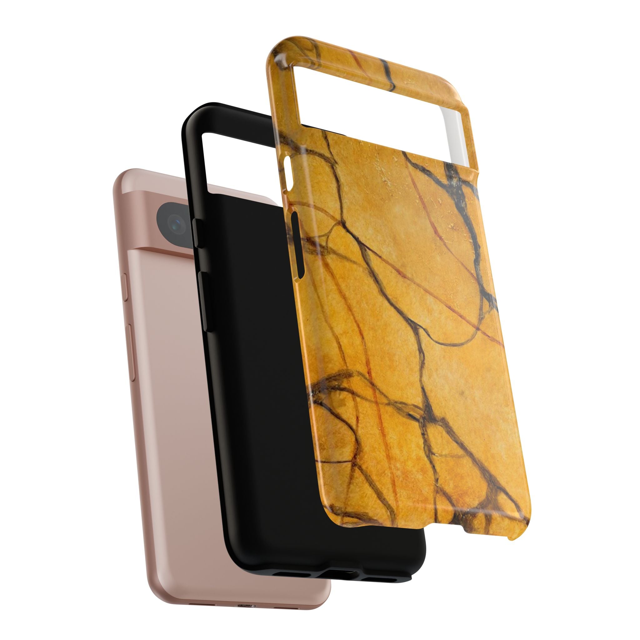 Sexy Gold Marbleized Phone Cases designed by Studio Blitz