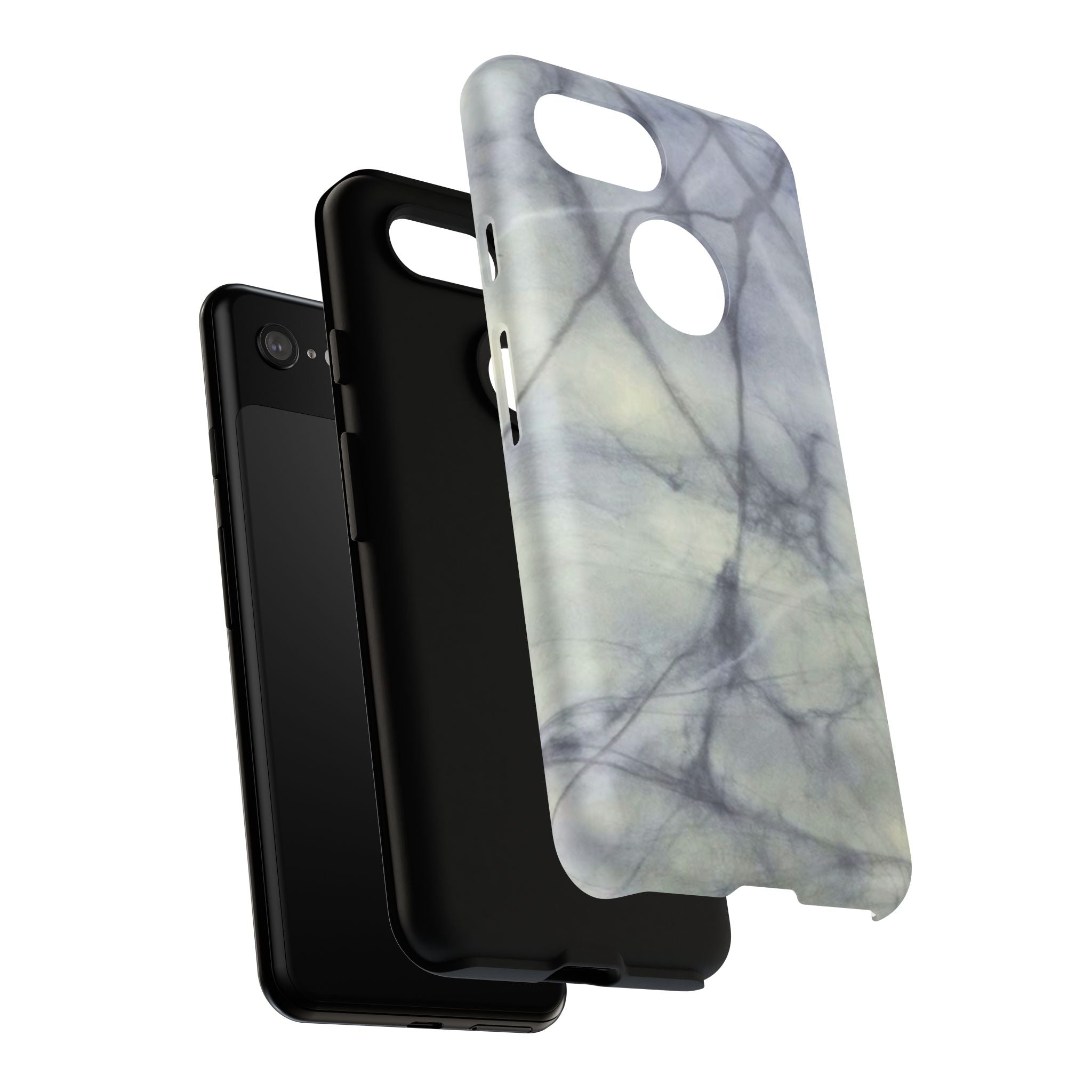 Phone Case, Eye-catching White Marble Look Tough Case by Studio Blitz