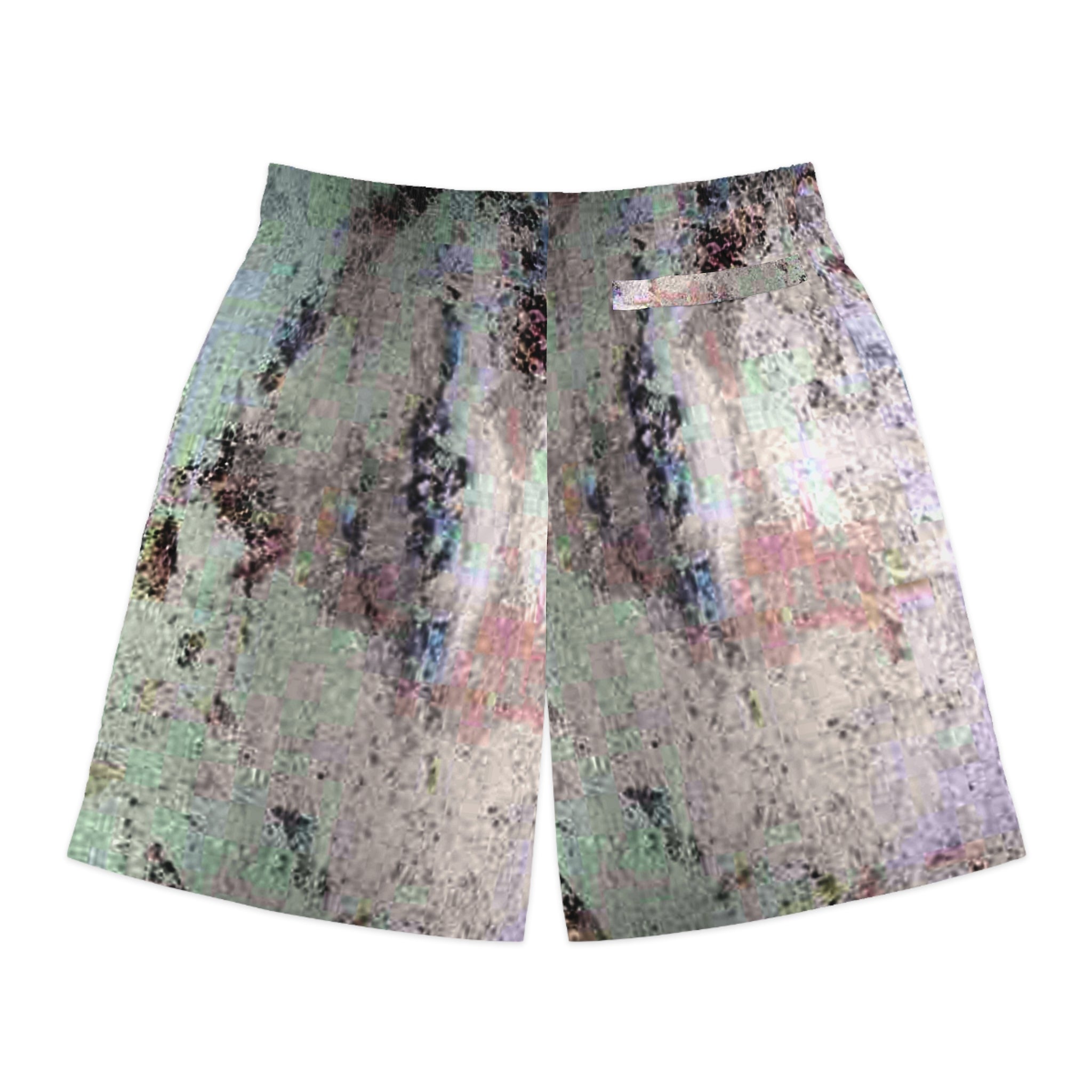 Trendy Men's Jogger Shorts - featuring Abstract Art Design by Studio Blitz,