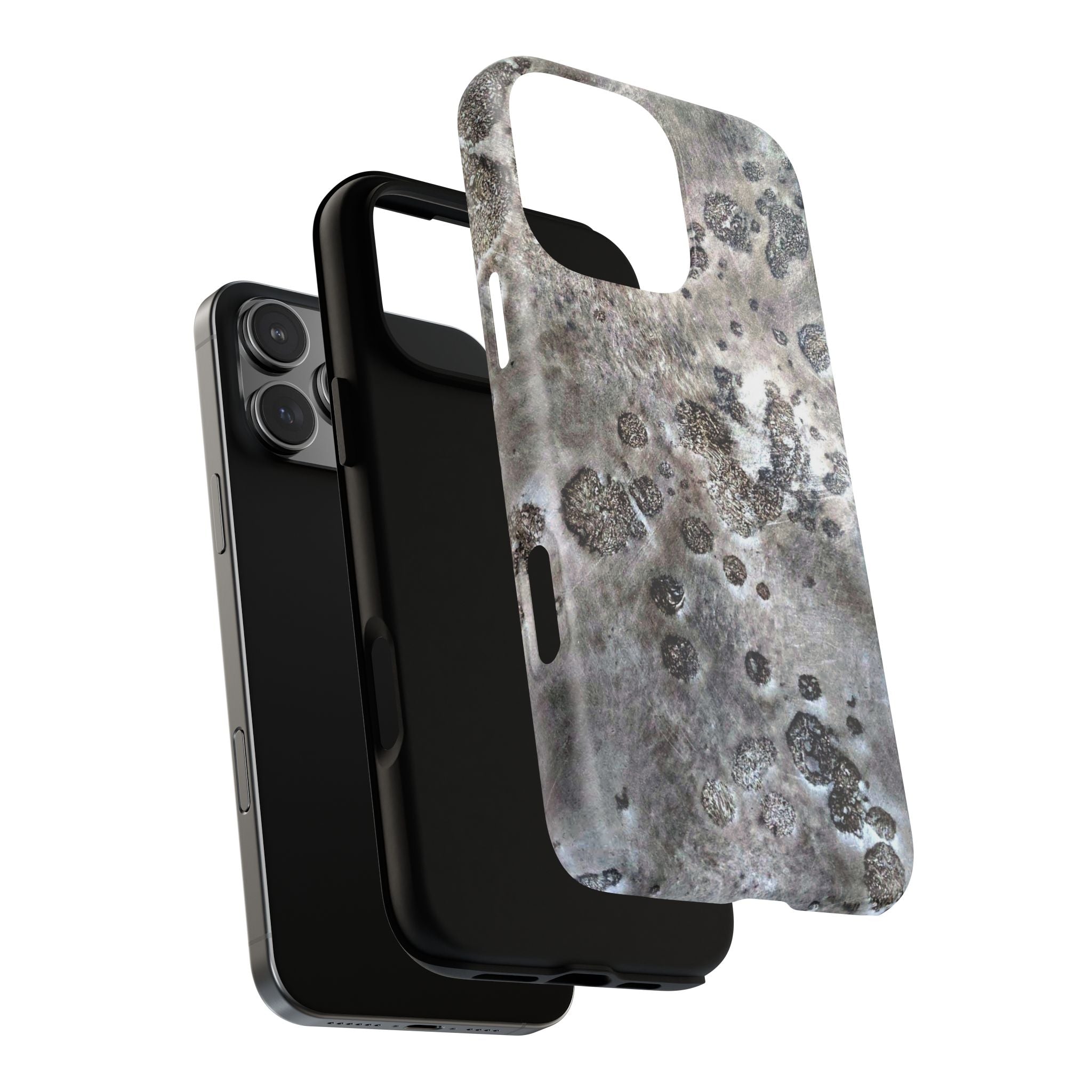 Tough Magnetic Phone Case with Moon Rock Art Design by Studio Blitz