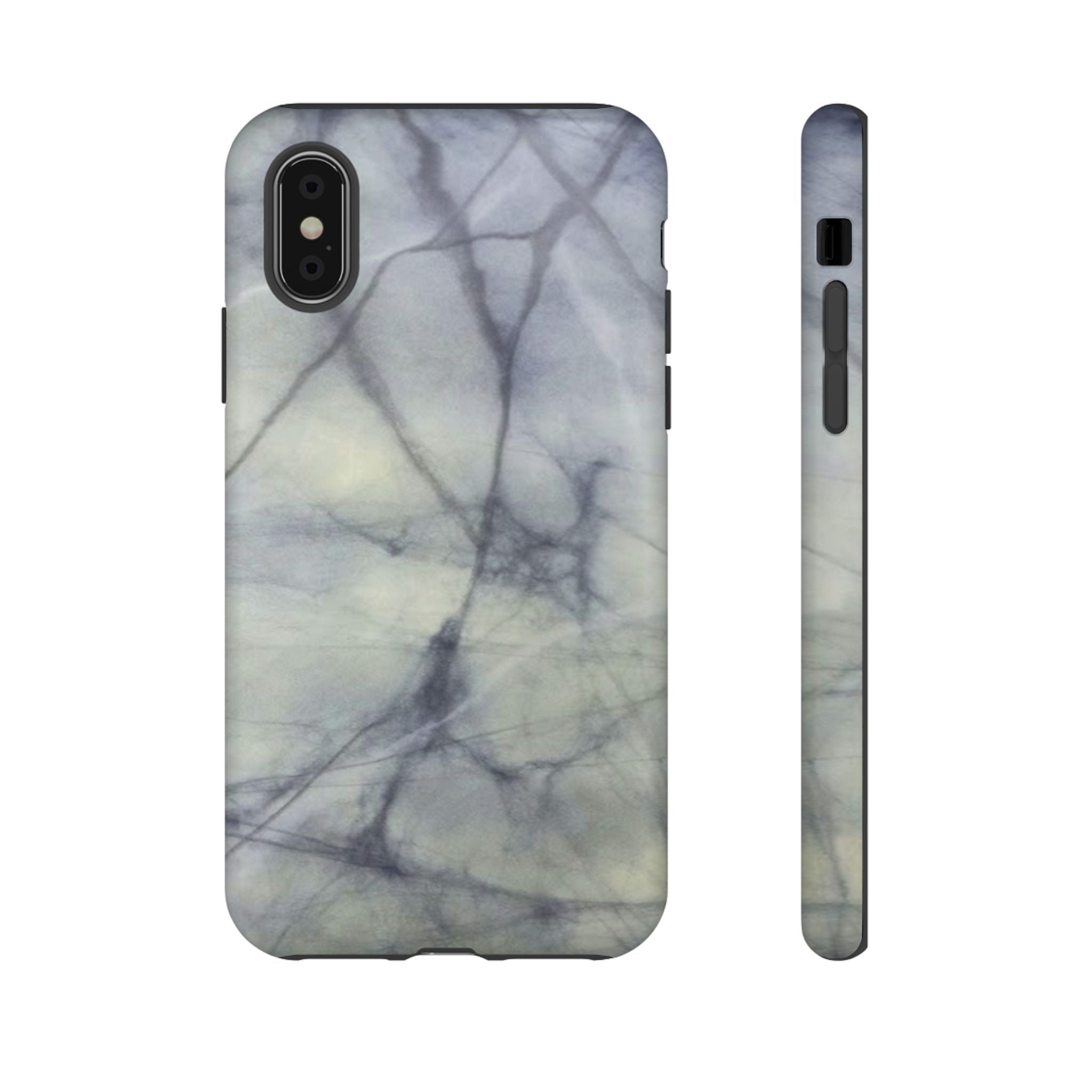 Phone Case, Eye-catching White Marble Look Tough Case by Studio Blitz