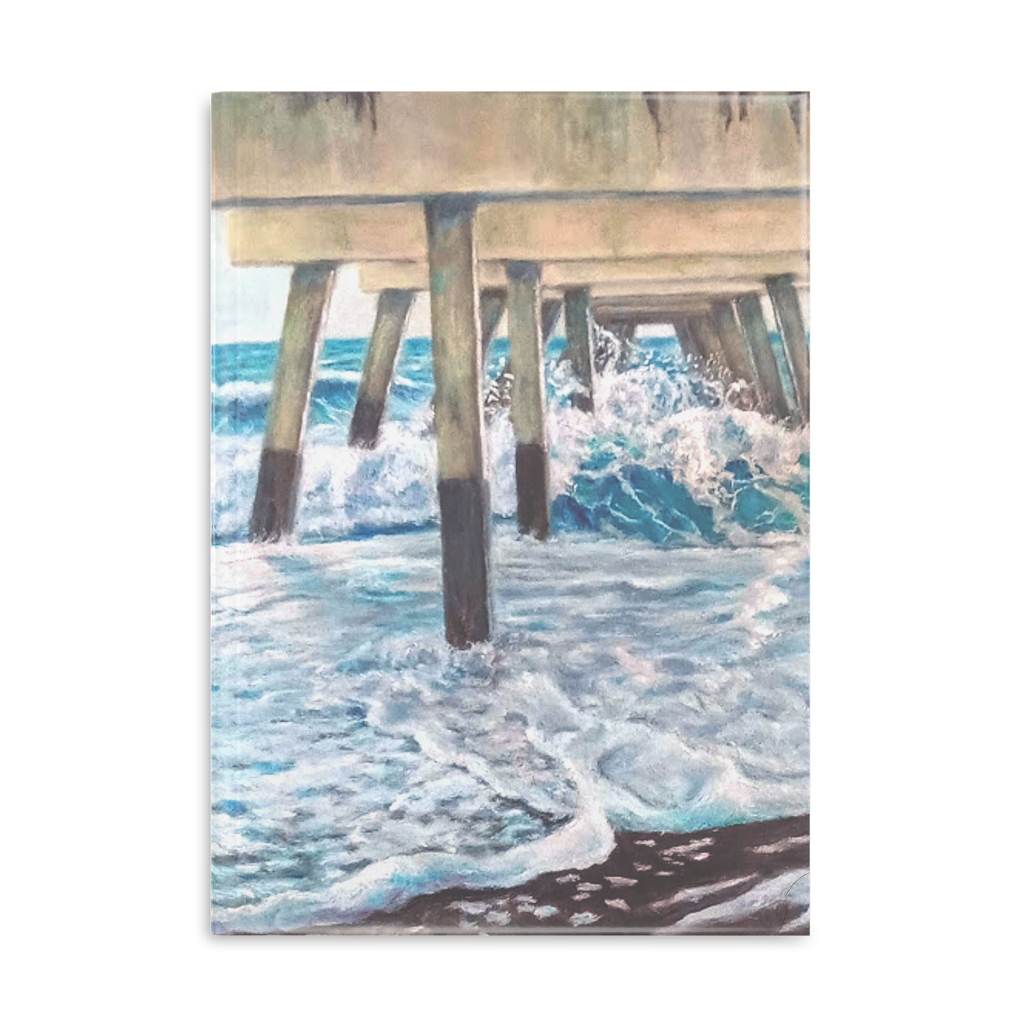 Stunning Ocean-Themed Hardcover Notebook painted by Studio Blitz