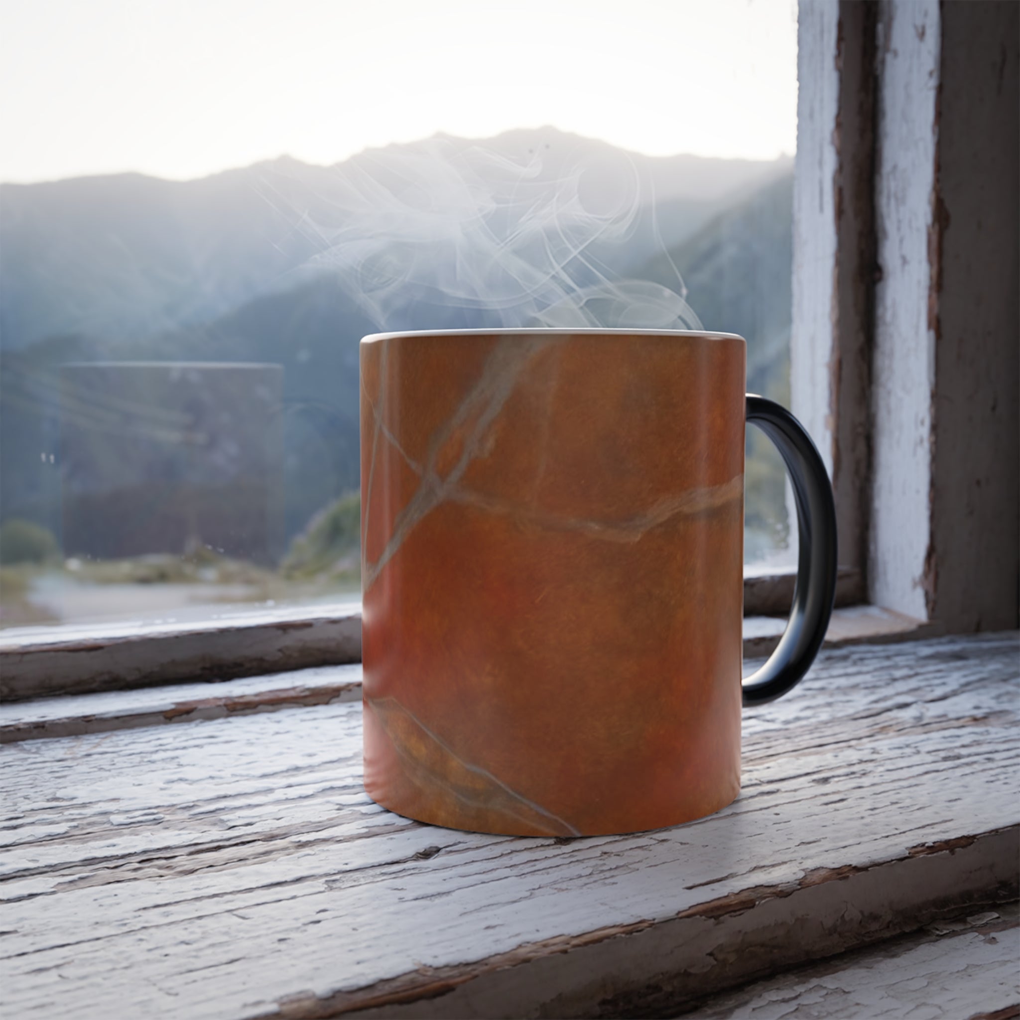 Red Marbleized Mug