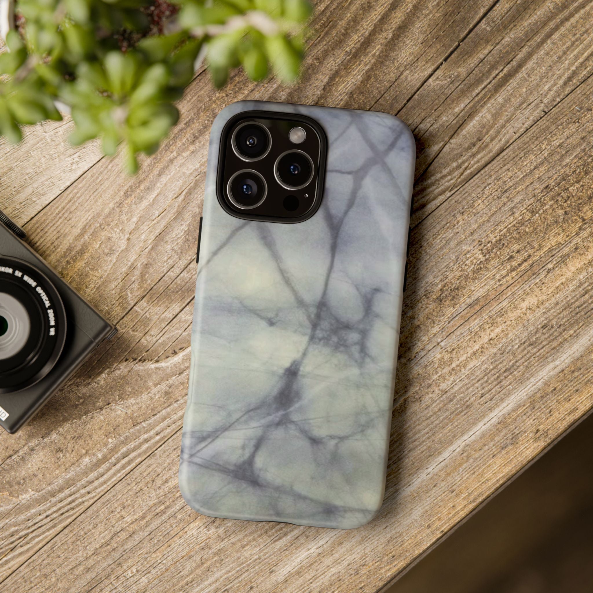 Phone Case, Eye-catching White Marble Look Tough Case by Studio Blitz
