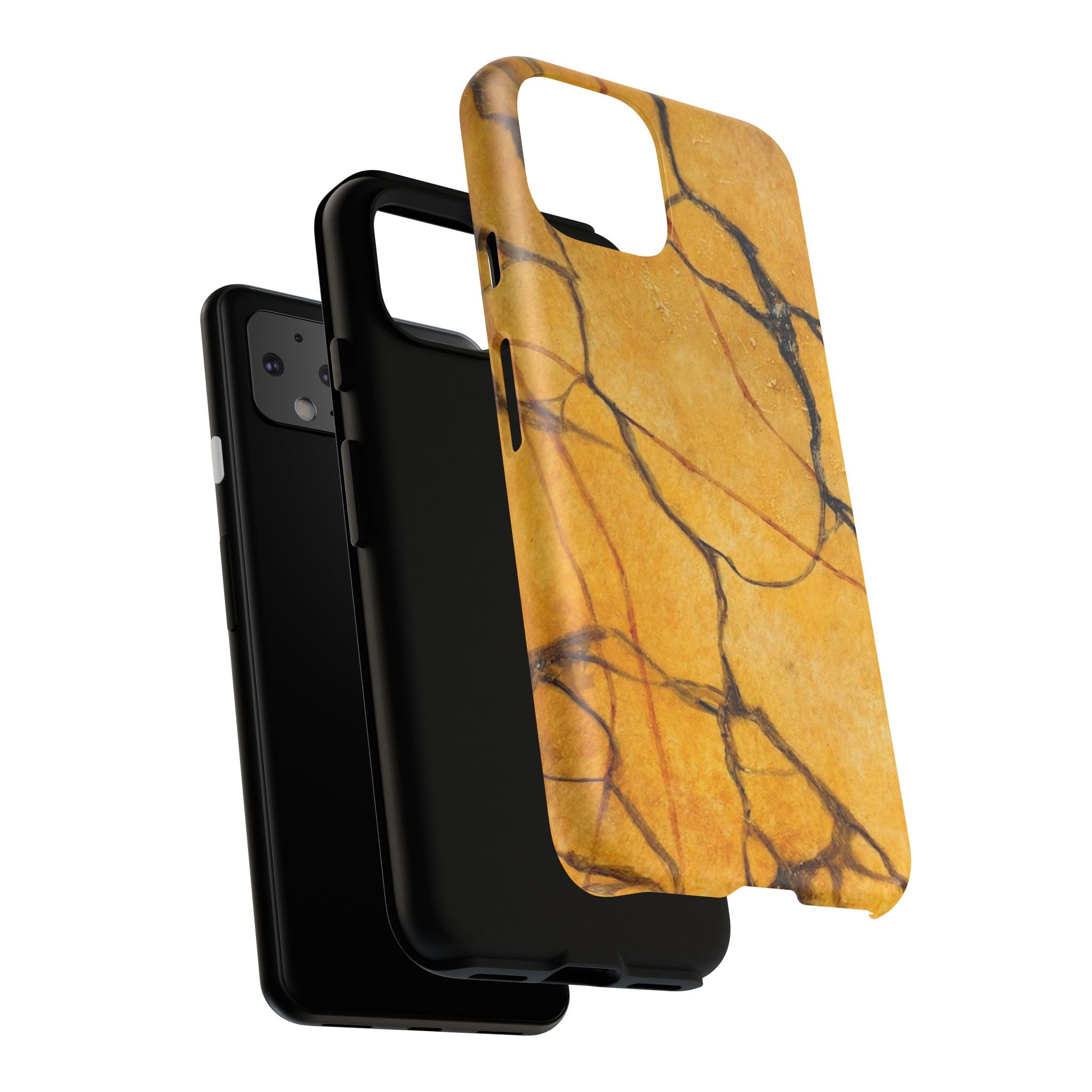 Sexy Gold Marbleized Phone Cases designed by Studio Blitz