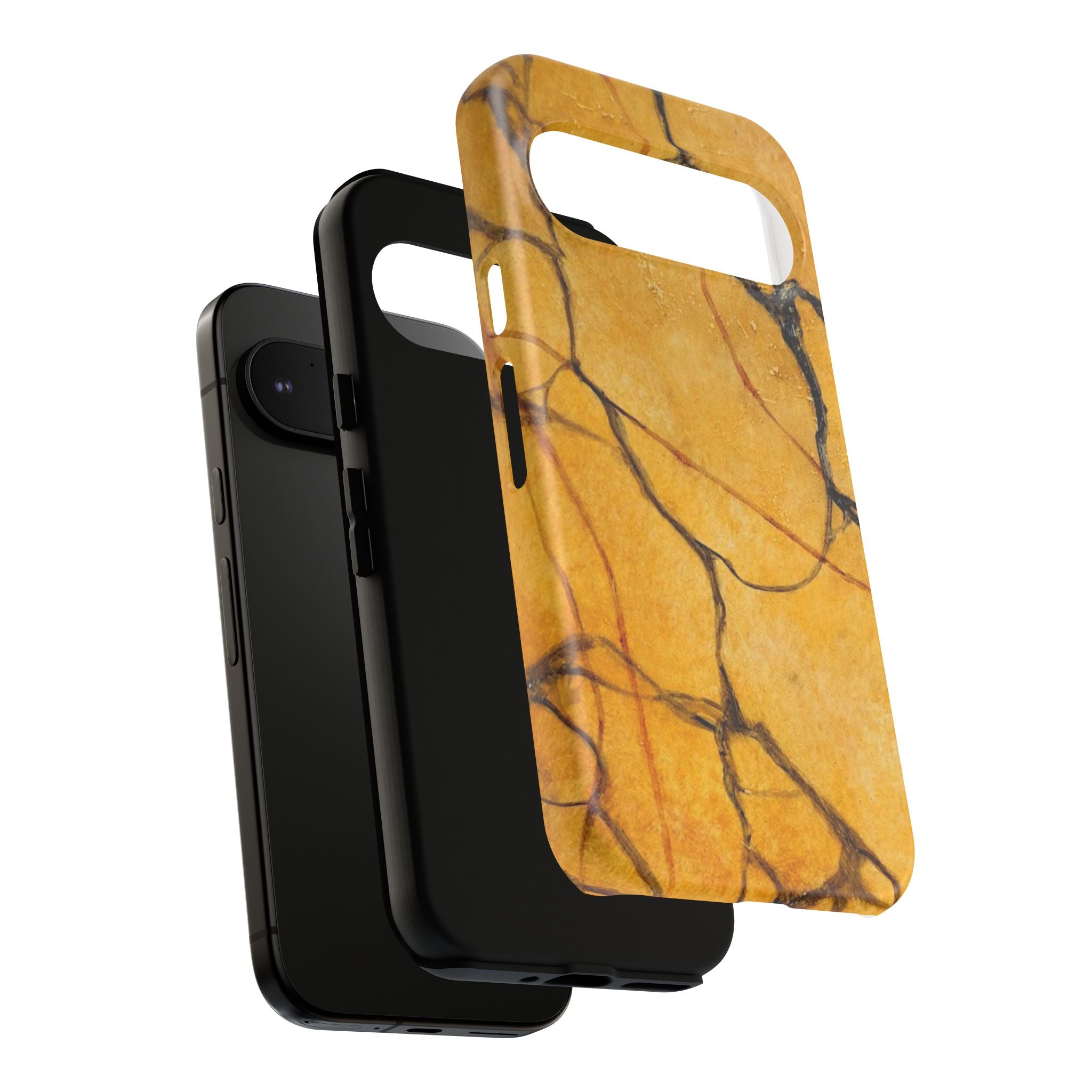 Sexy Gold Marbleized Phone Cases designed by Studio Blitz