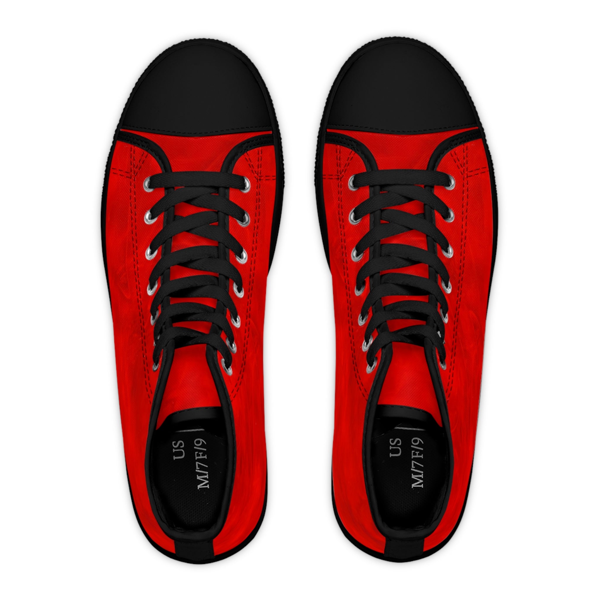 High Top Sneakers - Trendy Red Art Design by Studio Blitz