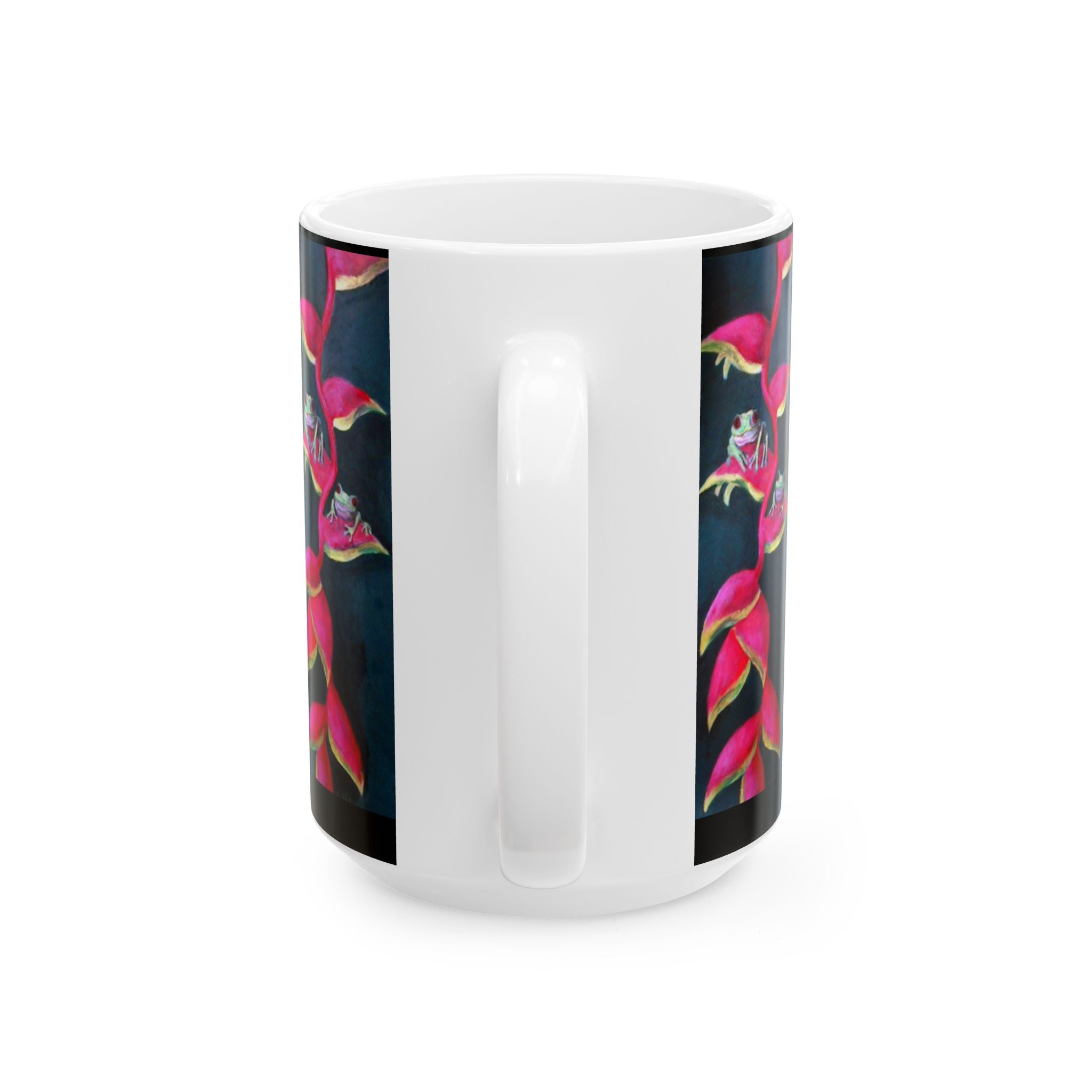 Mug - Tiny Jungle Frogs Everywhere Art Design by Studio Blitz
