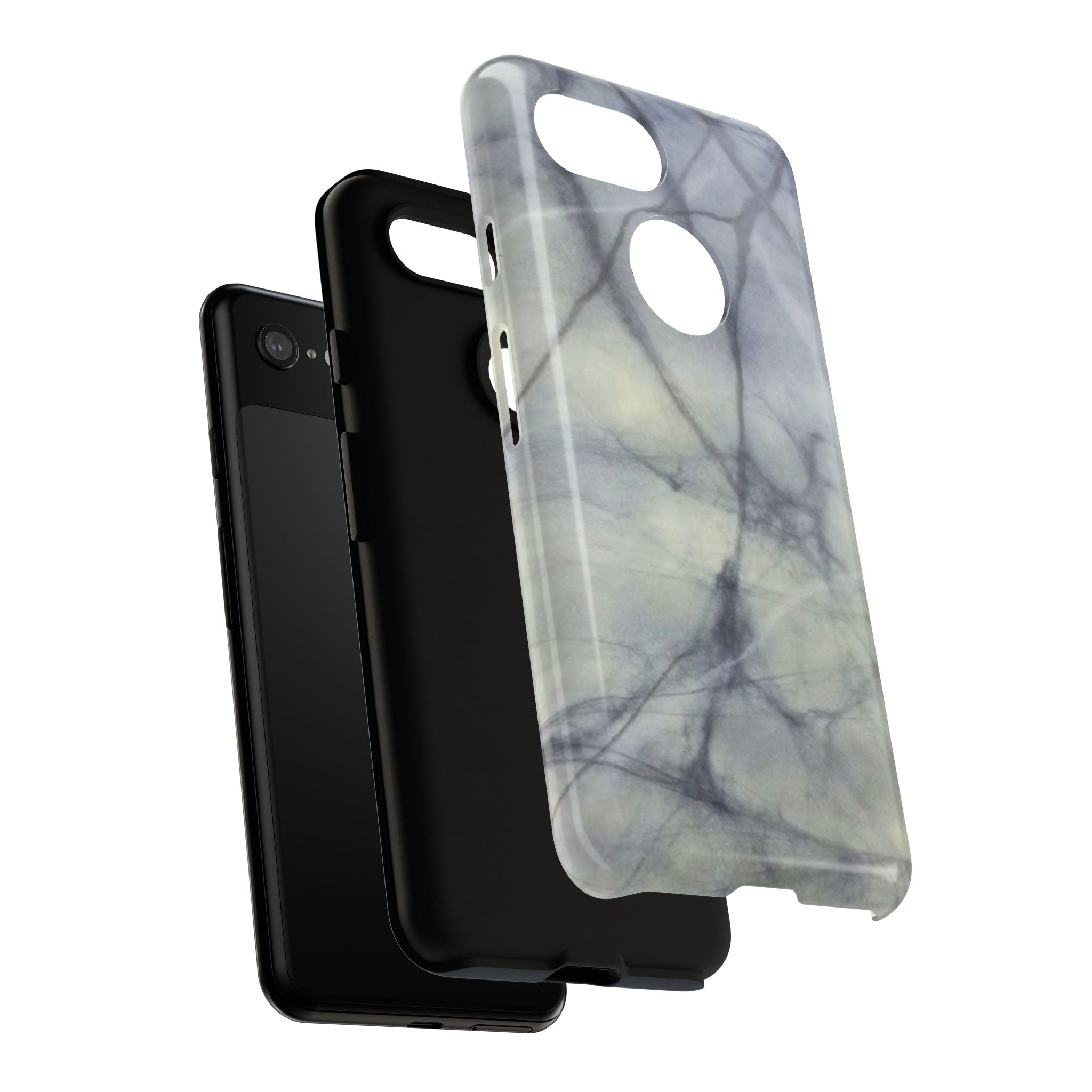 Phone Case, Eye-catching White Marble Look Tough Case by Studio Blitz