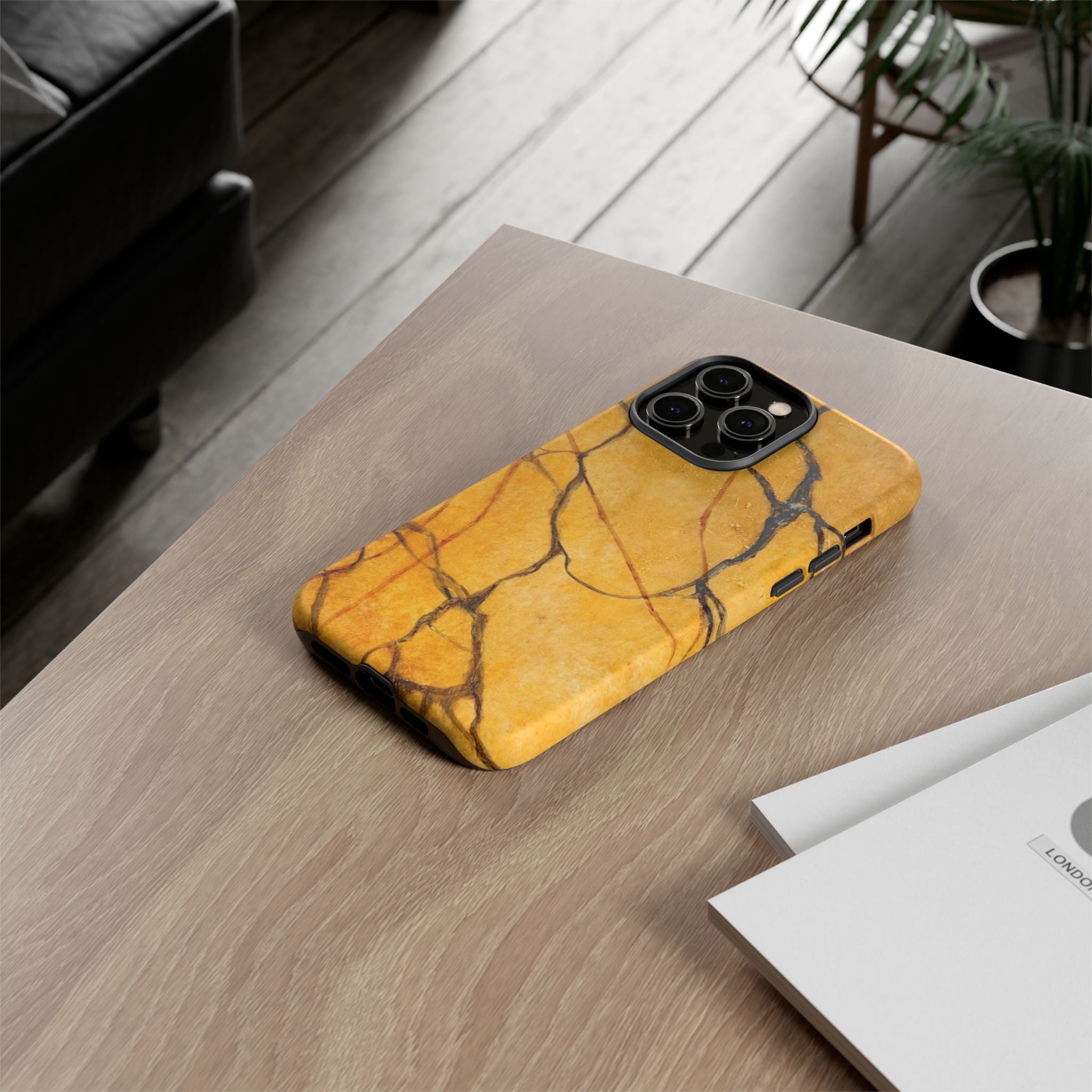 Sexy Gold Marbleized Phone Cases designed by Studio Blitz