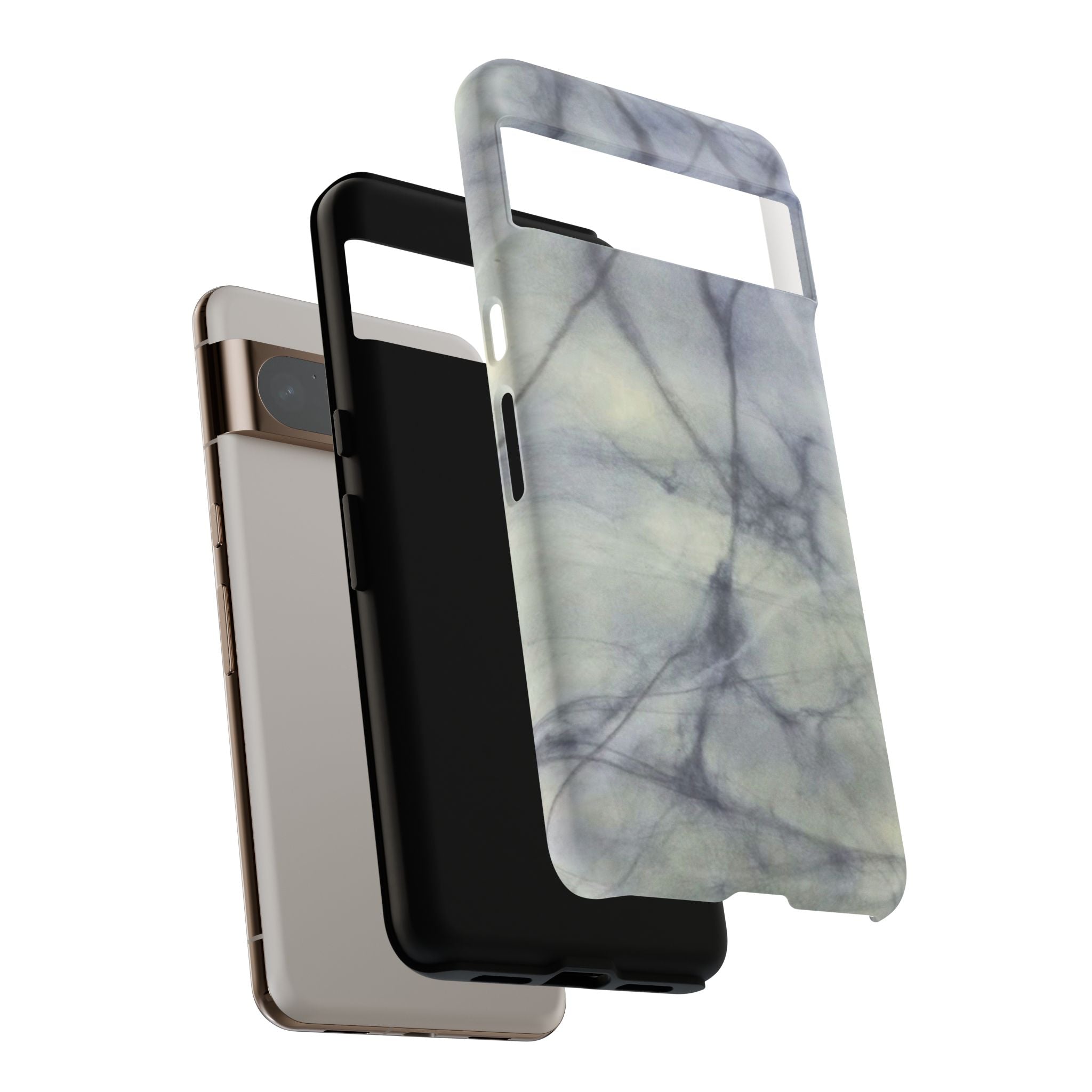 Phone Case, Eye-catching White Marble Look Tough Case by Studio Blitz