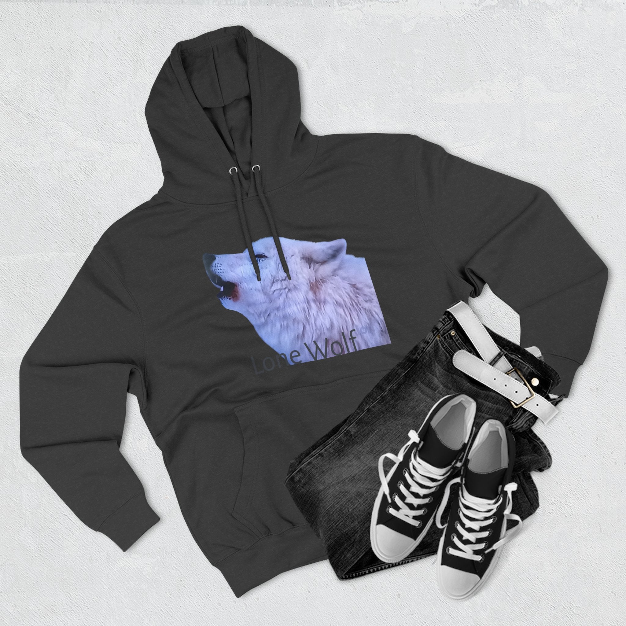 Premium Lone Wolf Hoodie by Studio Blitz