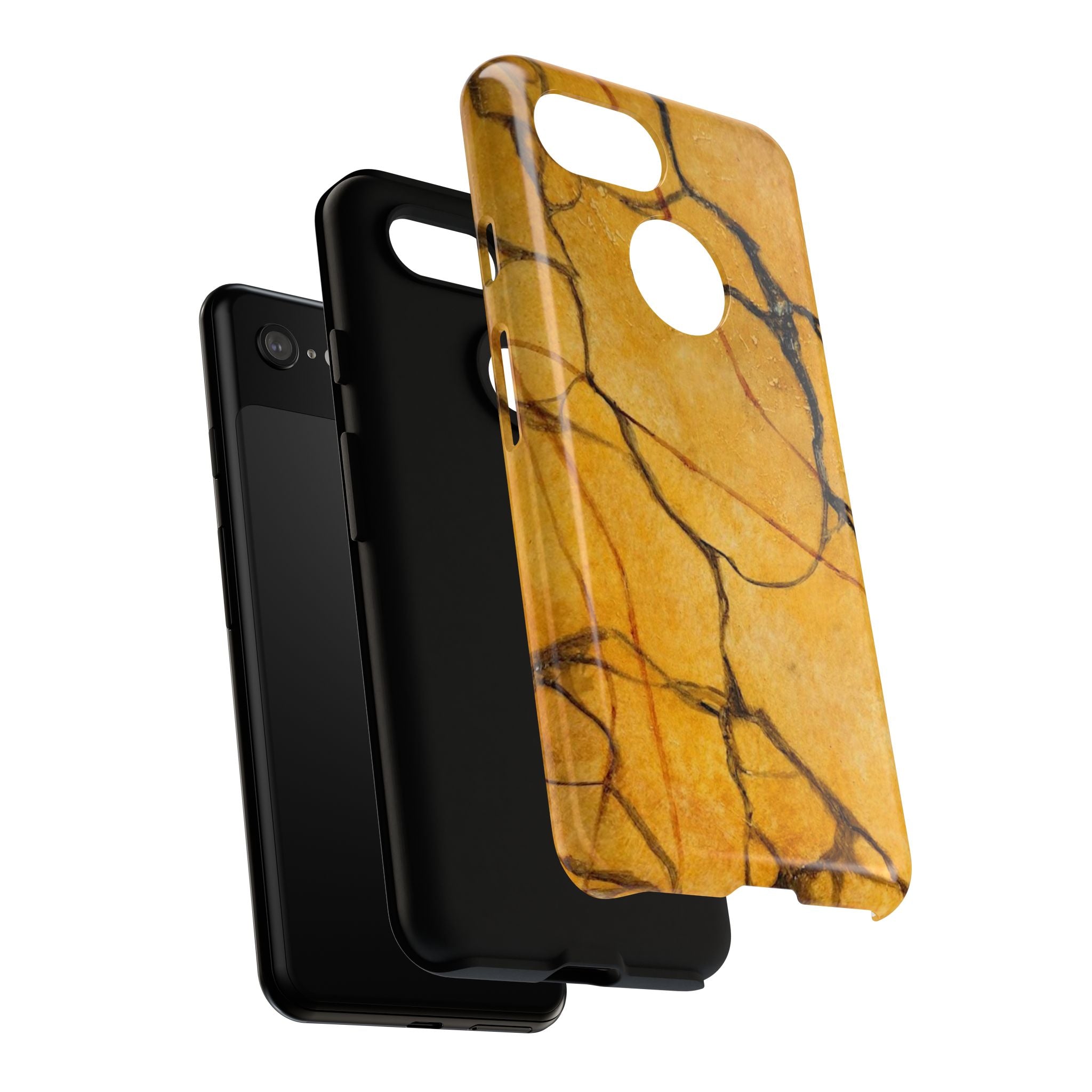 Sexy Gold Marbleized Phone Cases designed by Studio Blitz