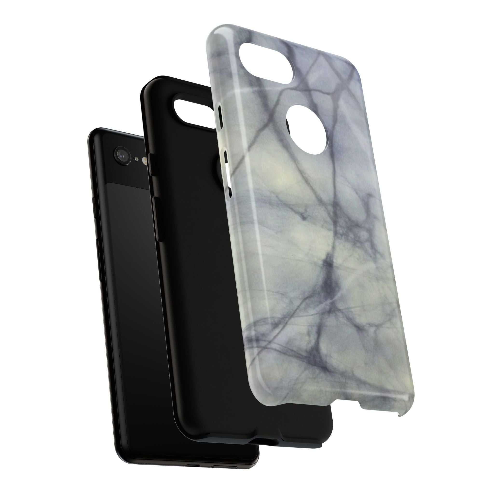 Phone Case, Eye-catching White Marble Look Tough Case by Studio Blitz