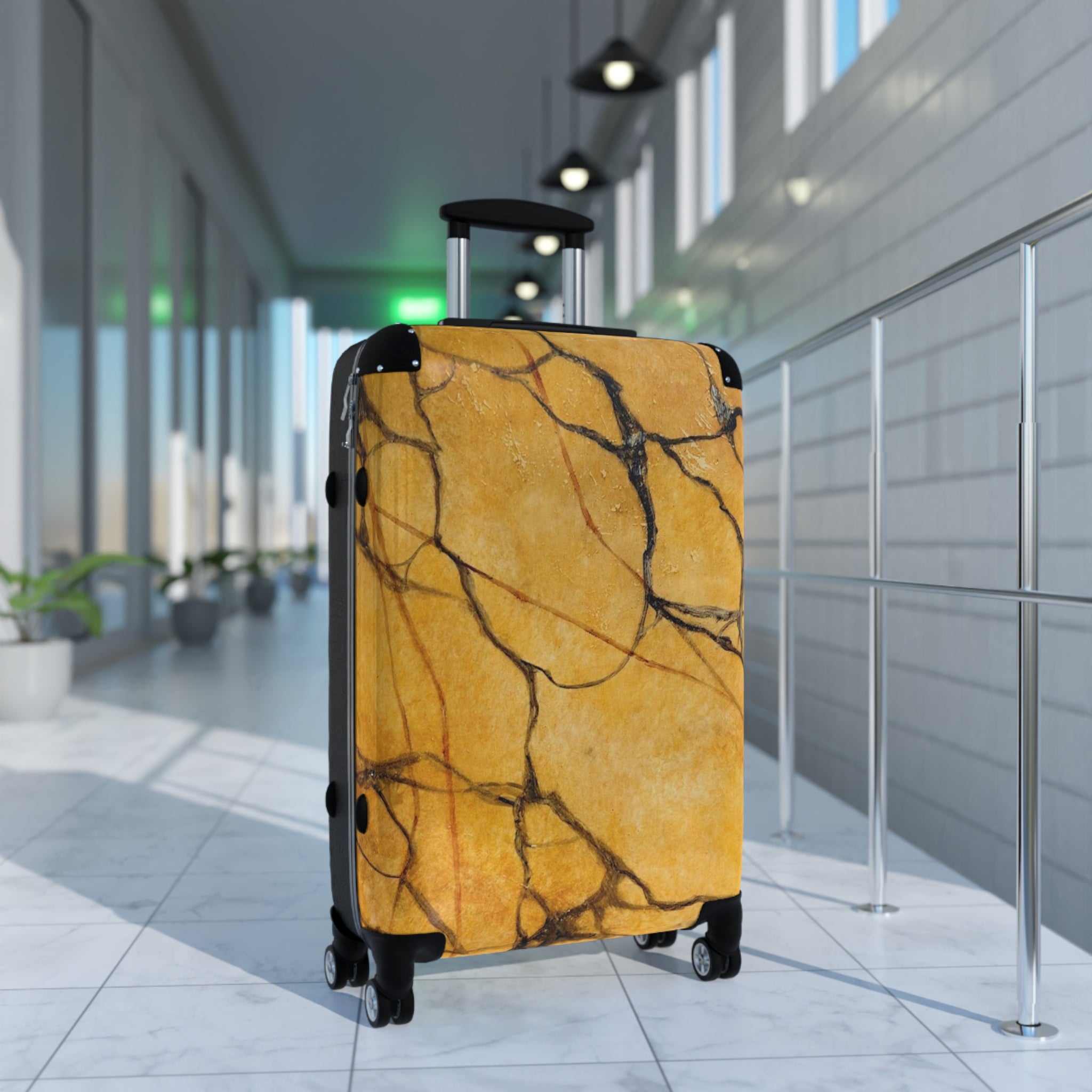 Chic Marble Pattern Suitcase Designed by Studio Blitz - Stylish Luggage for Travel