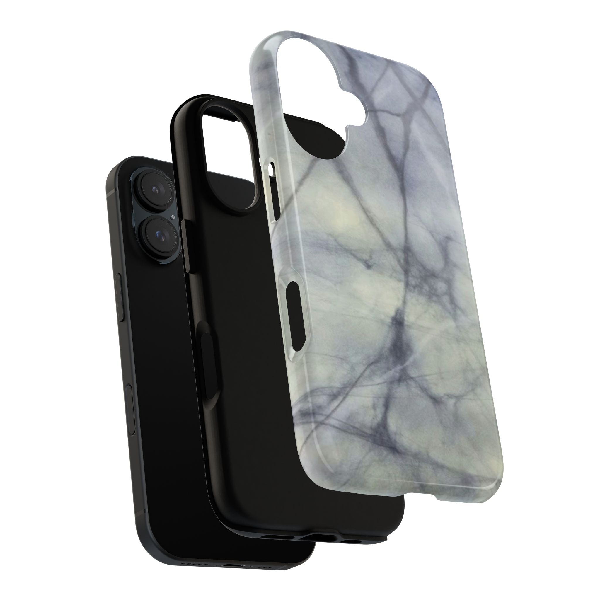 Phone Case, Eye-catching White Marble Look Tough Case by Studio Blitz