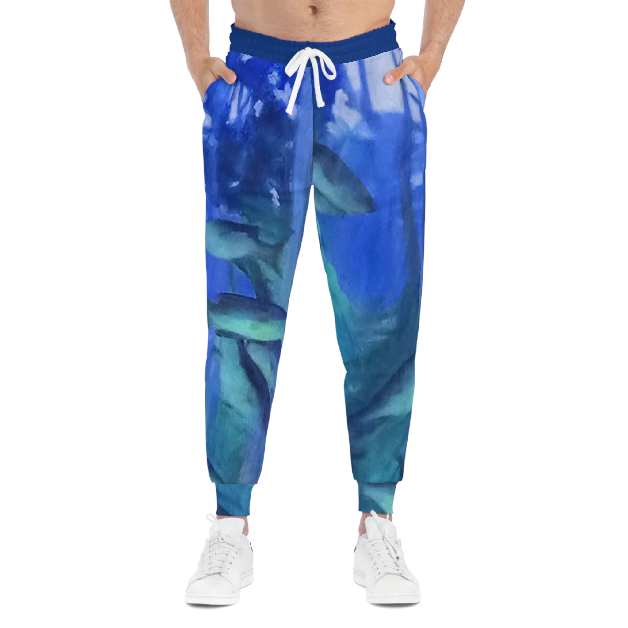 Something Fishy Going On - Athletic Joggers Art Design by Studio Blitz