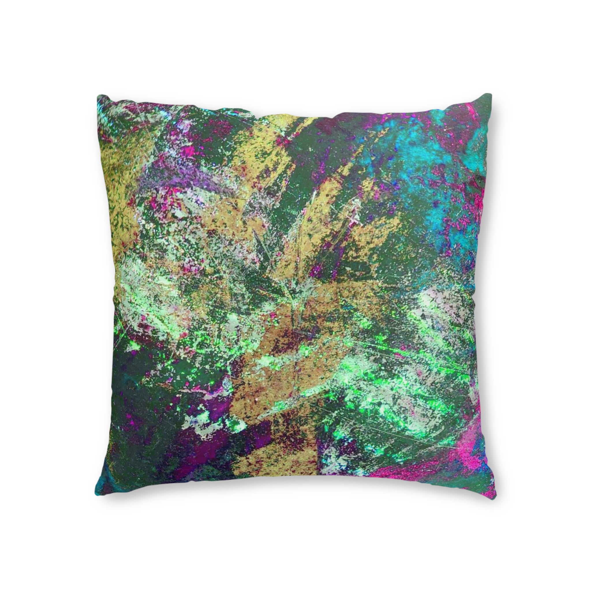 Floor Pillow that will Liven Up any area - Vibrant Tufted Square Design by Studio Blitz