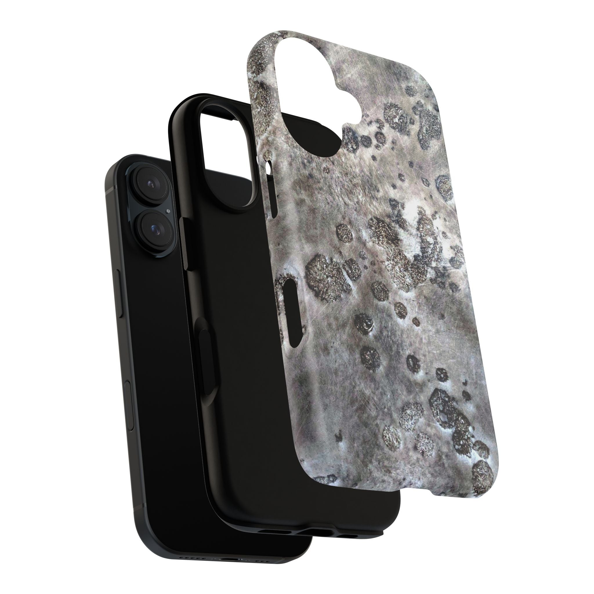 Tough Magnetic Phone Case with Moon Rock Art Design by Studio Blitz