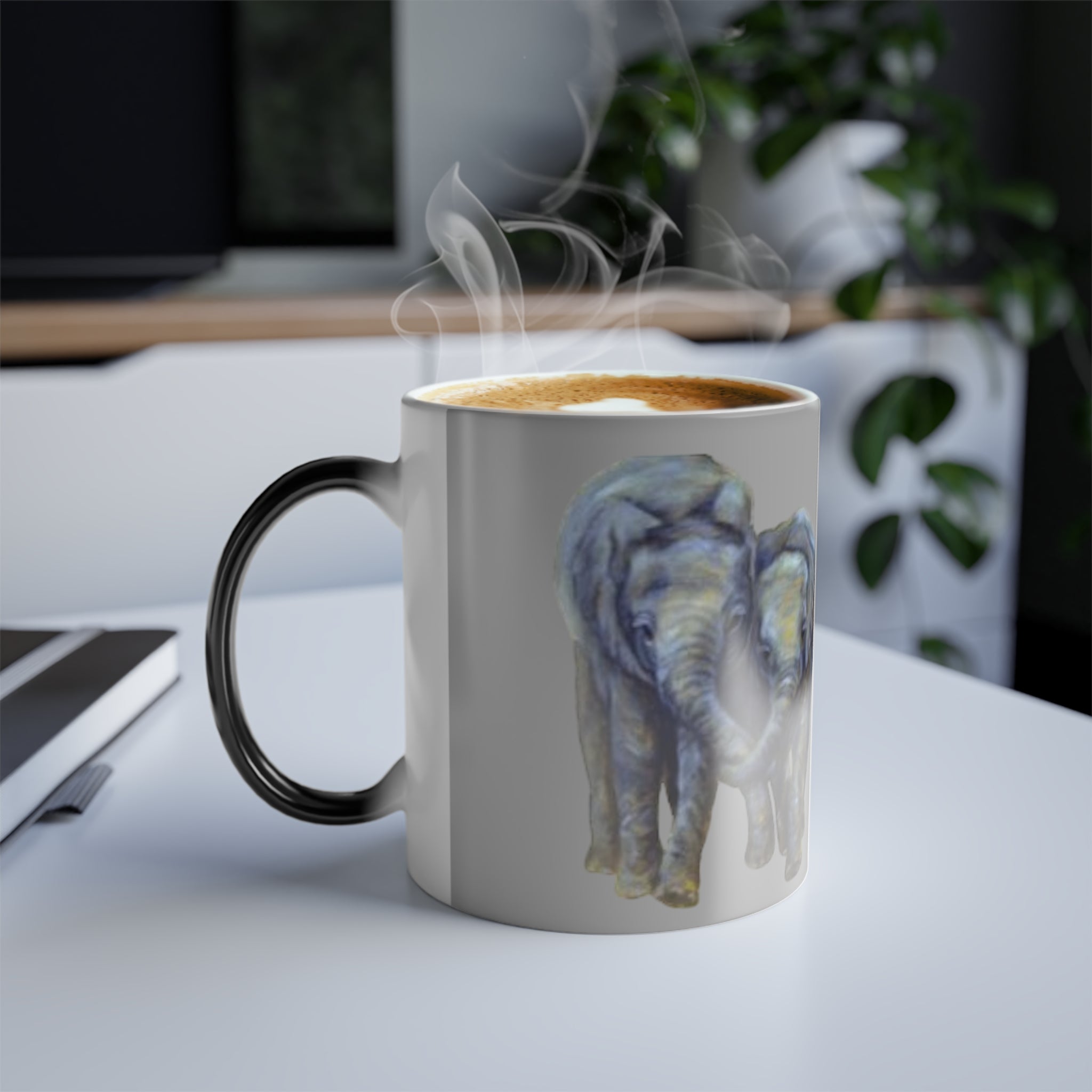 Elephant Besties Mug Painted by Studio Blitz