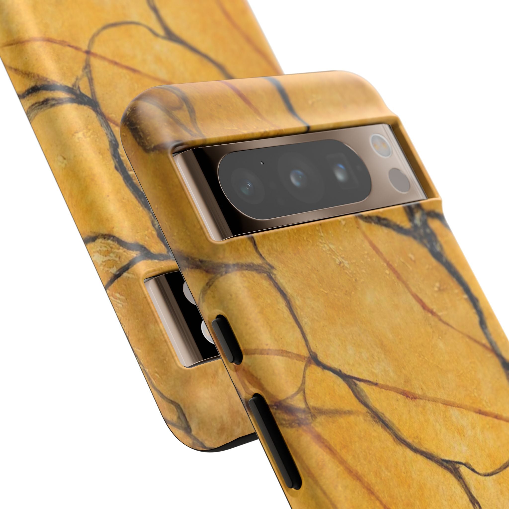 Sexy Gold Marbleized Phone Cases designed by Studio Blitz