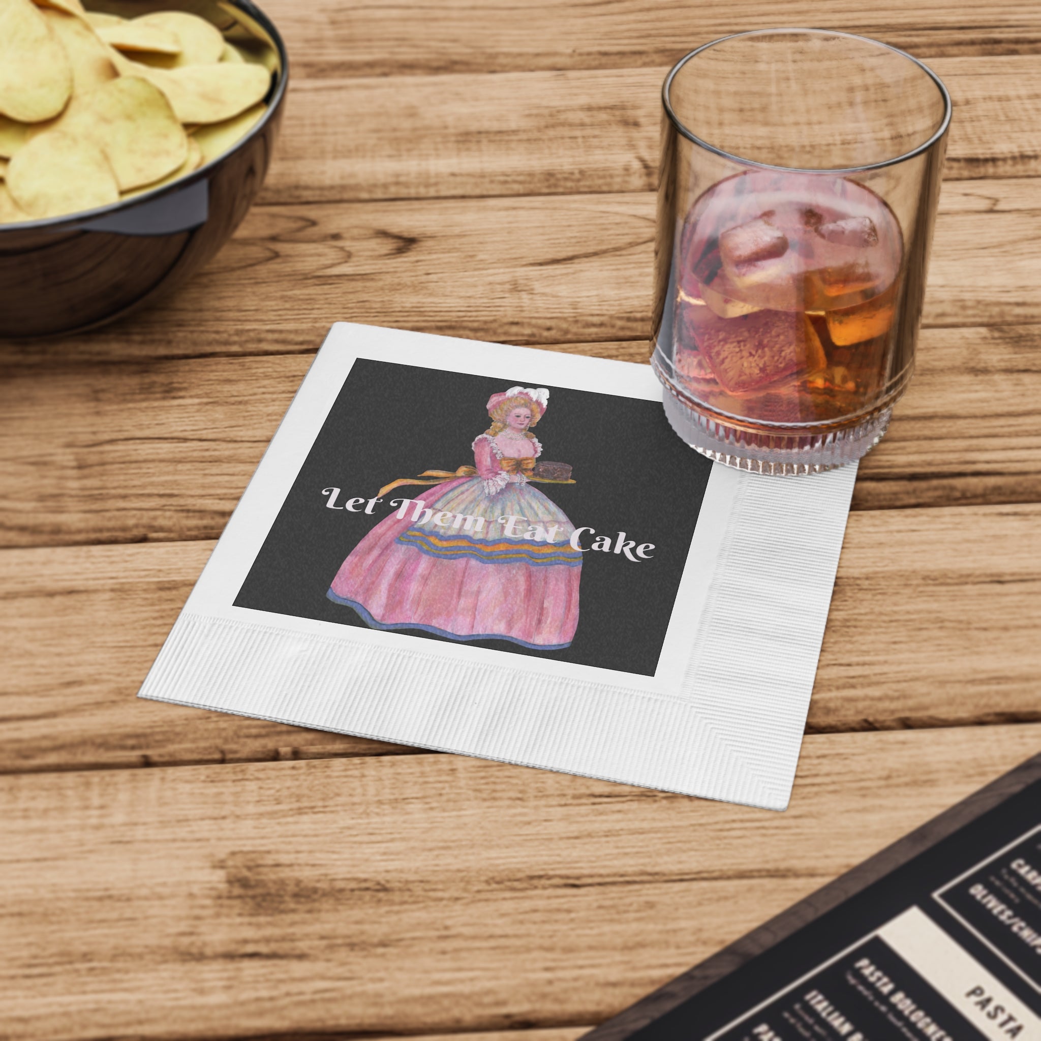 Napkins - Elegant 'Let Them Eat Cake' Design by Studio Blitz