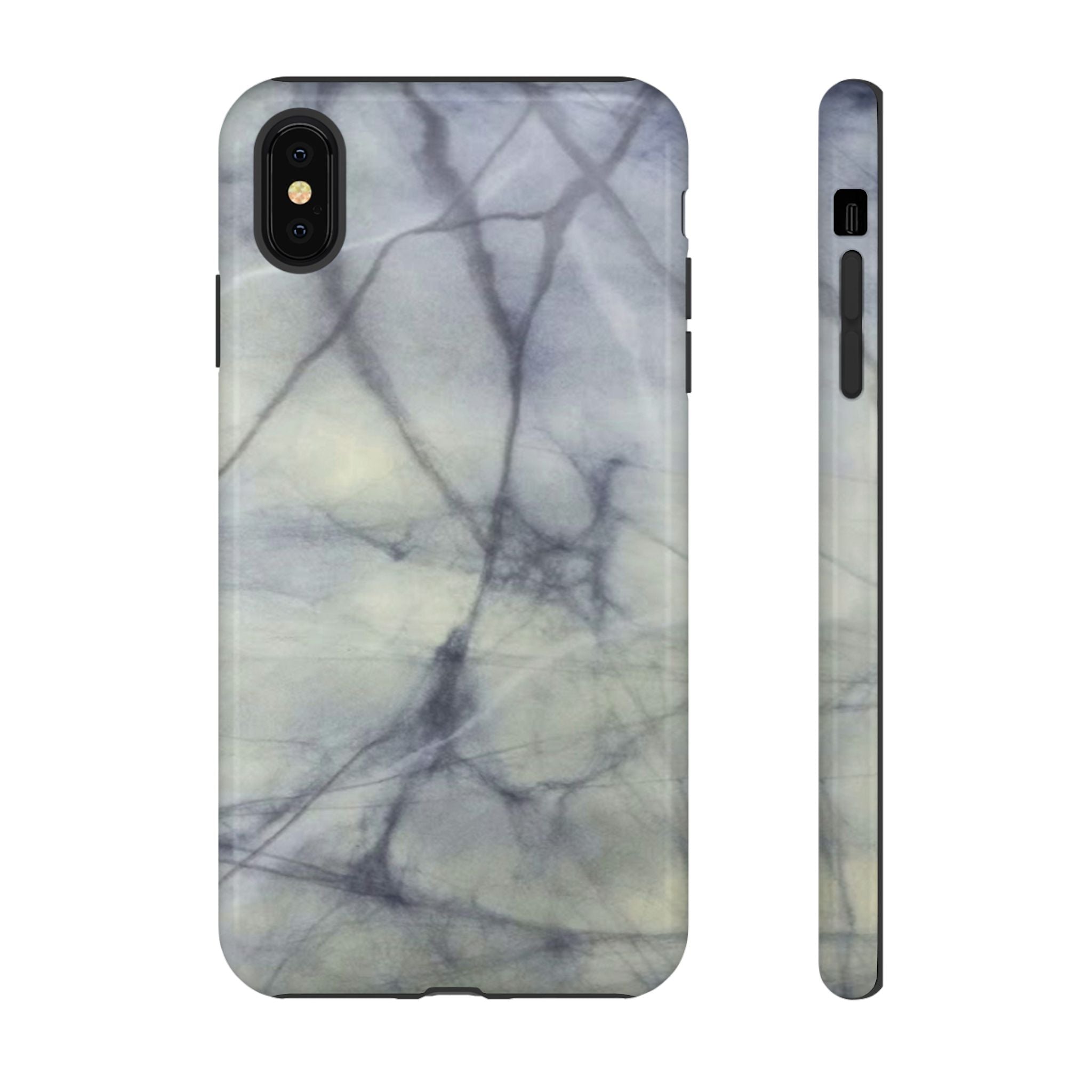 Phone Case, Eye-catching White Marble Look Tough Case by Studio Blitz