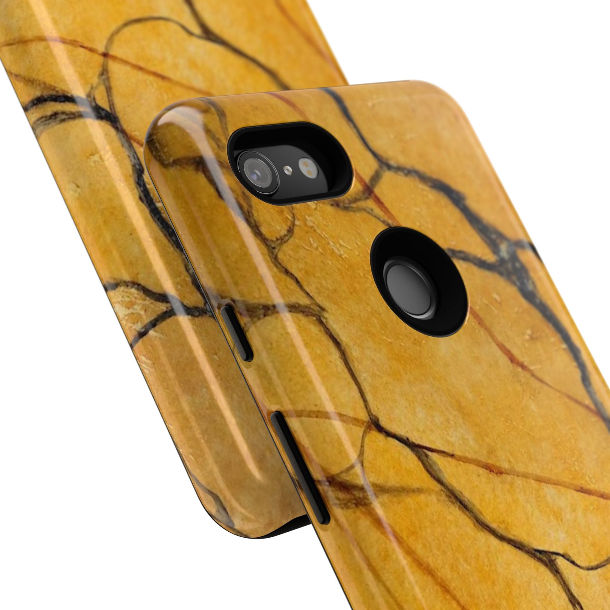 Sexy Gold Marbleized Phone Cases designed by Studio Blitz