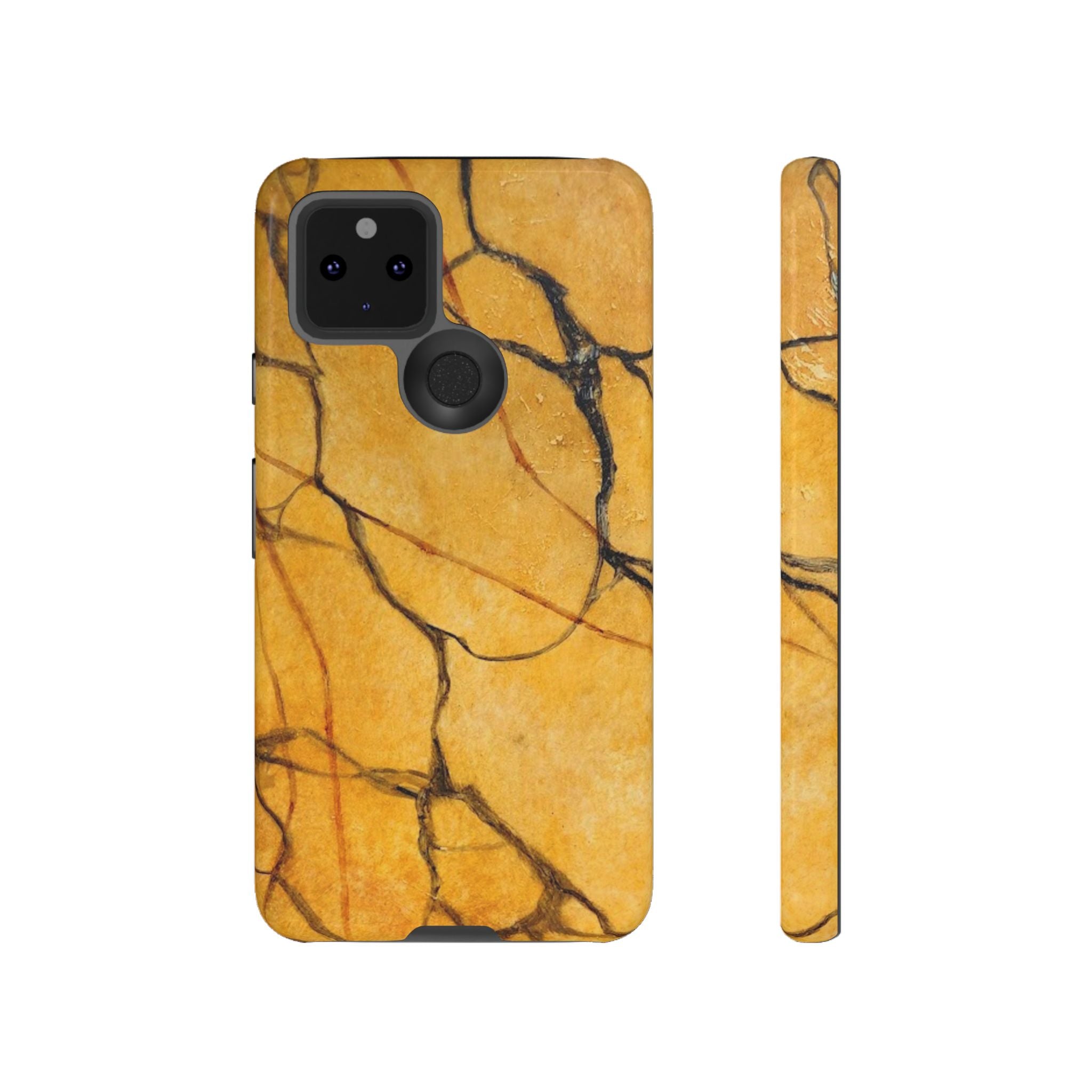 Sexy Gold Marbleized Phone Cases designed by Studio Blitz