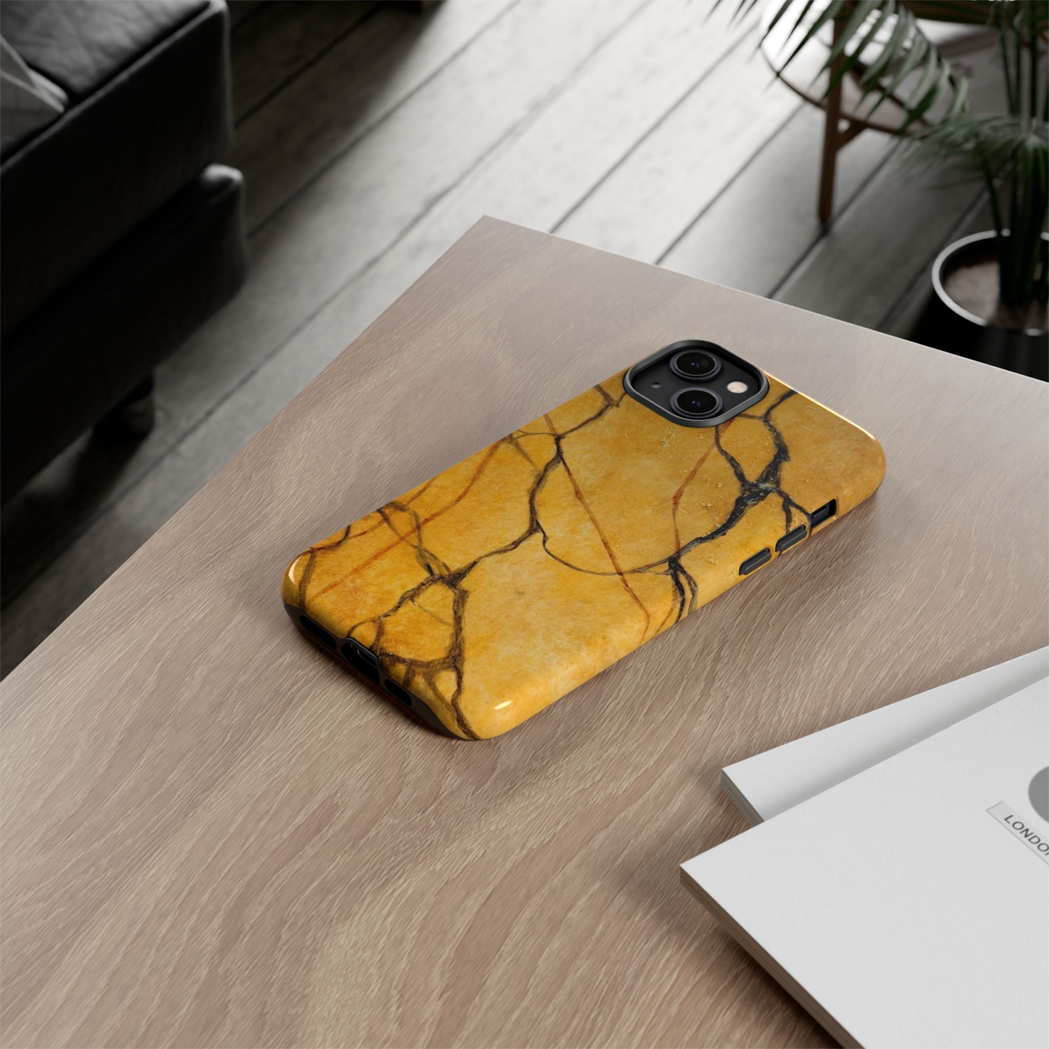 Sexy Gold Marbleized Phone Cases designed by Studio Blitz