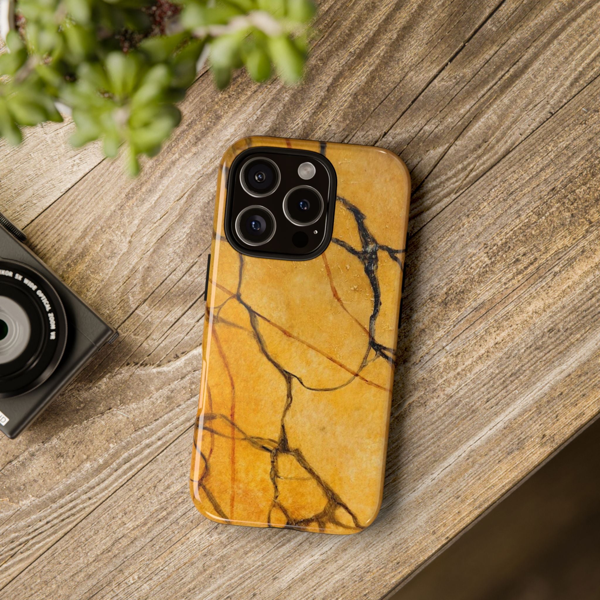Sexy Gold Marbleized Phone Cases designed by Studio Blitz