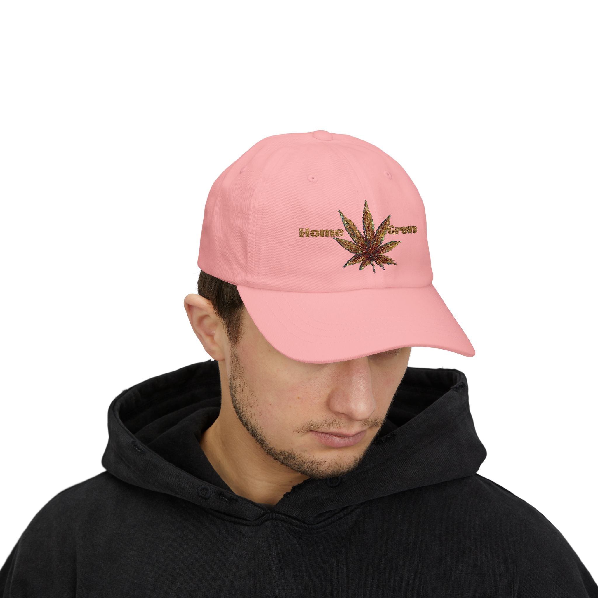 Dad Cap - Home Grown Cannabis Leaf Design by Studio Blitz