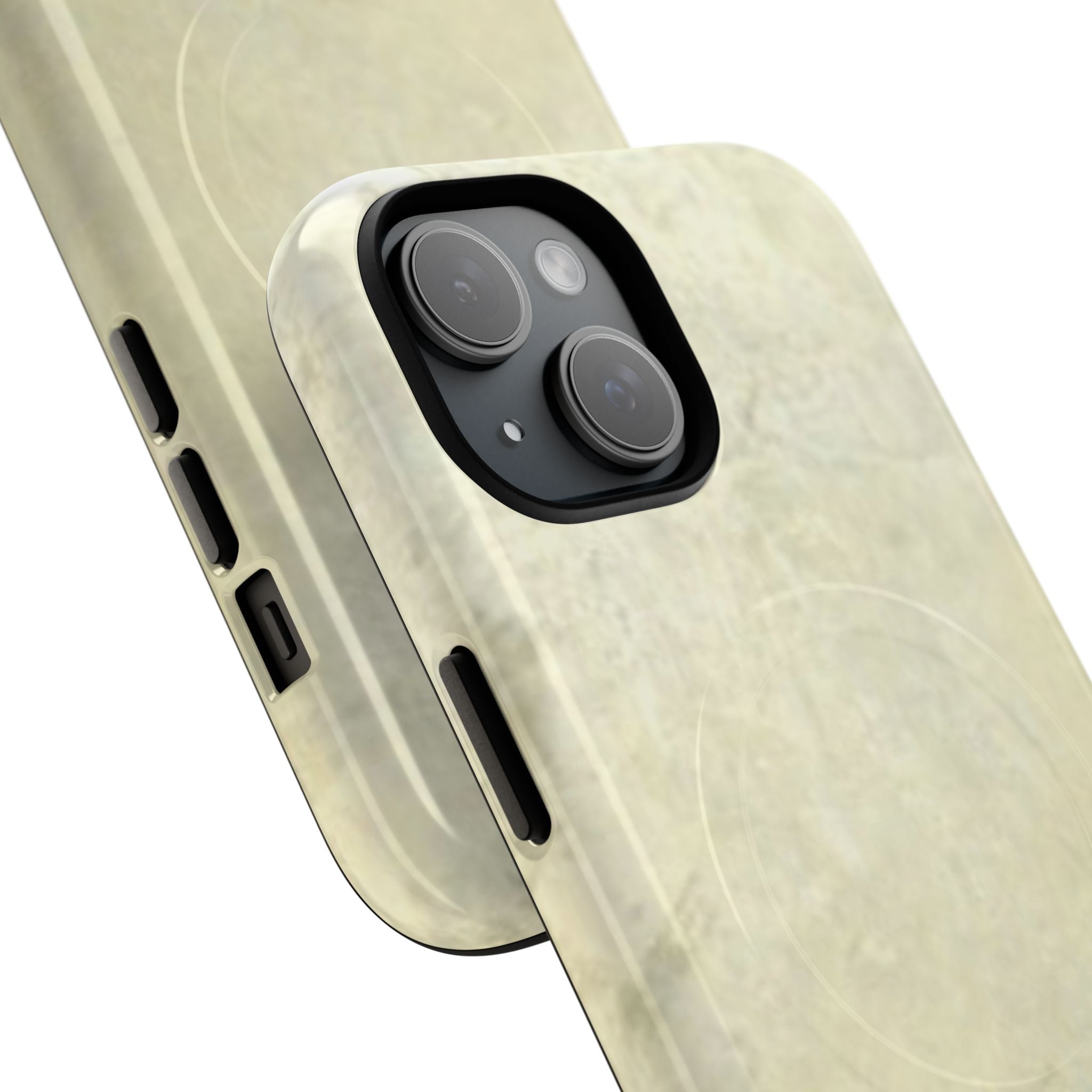 Durable Magnetic Phone Case with Stylish Unique Sleek Silver Art Design by Studio Blitz