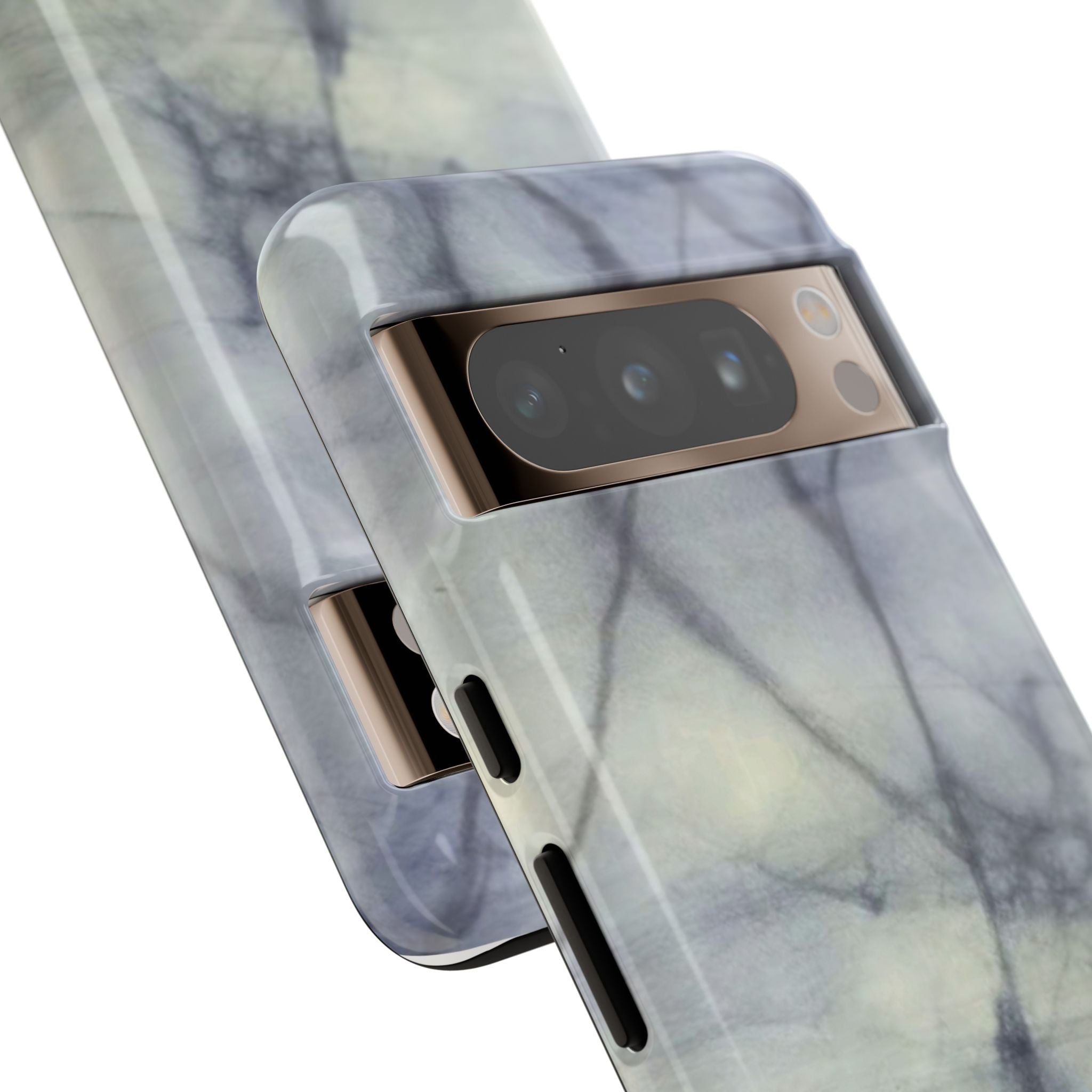 Phone Case, Eye-catching White Marble Look Tough Case by Studio Blitz