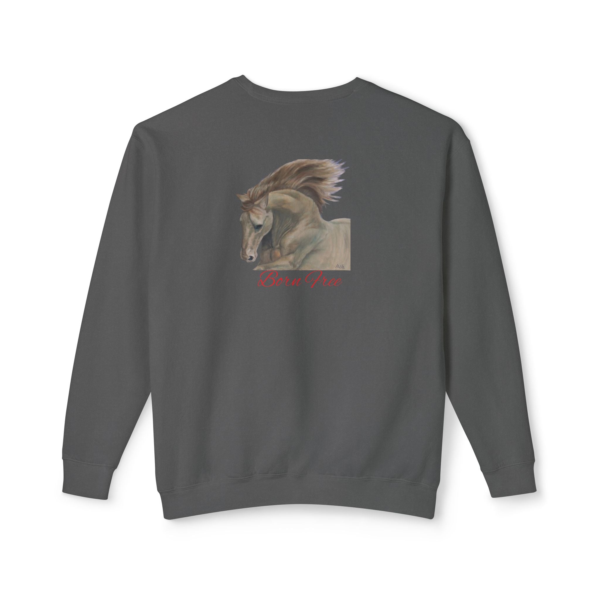 Horse Lovers Unisex Sweatshirt - Wild & Free Art Design by Studio Blitz