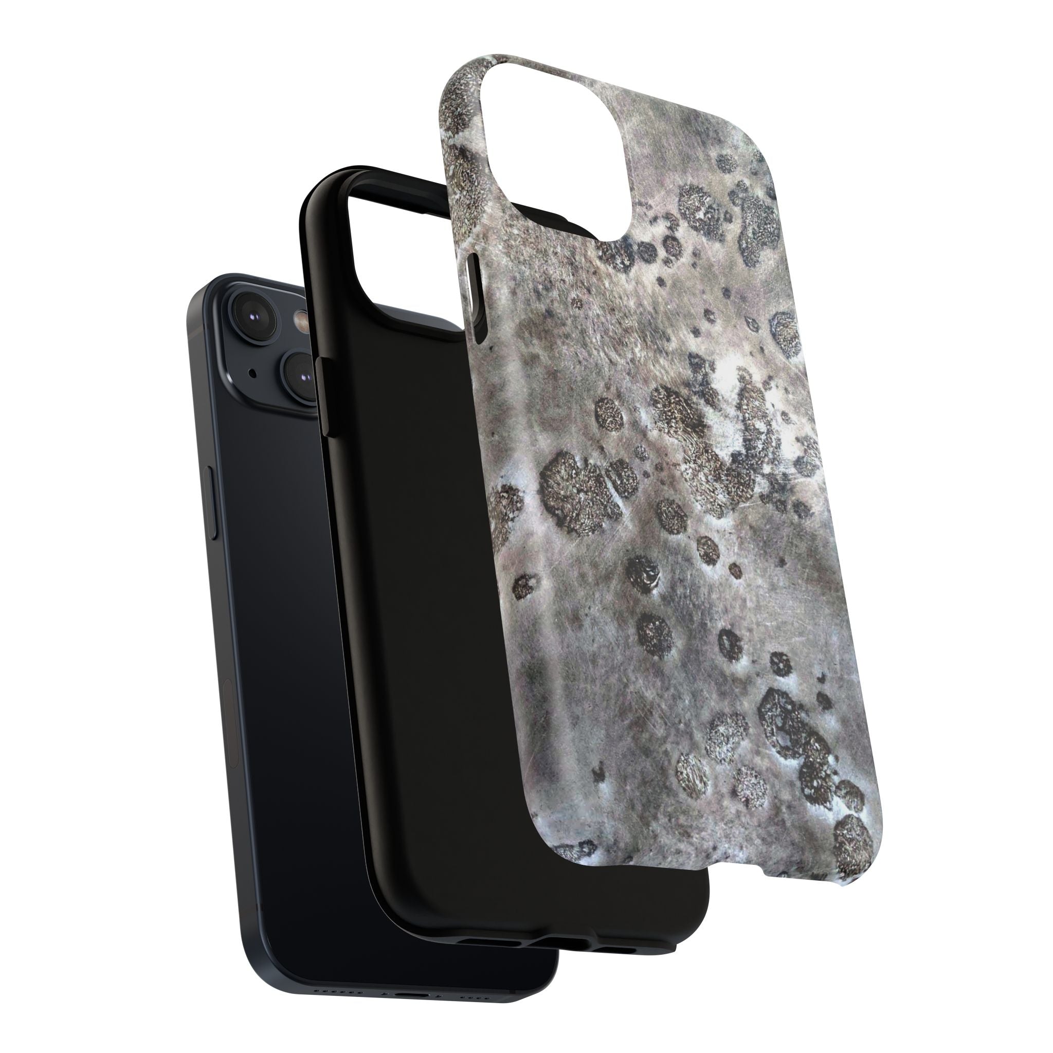 Tough Magnetic Phone Case with Moon Rock Art Design by Studio Blitz