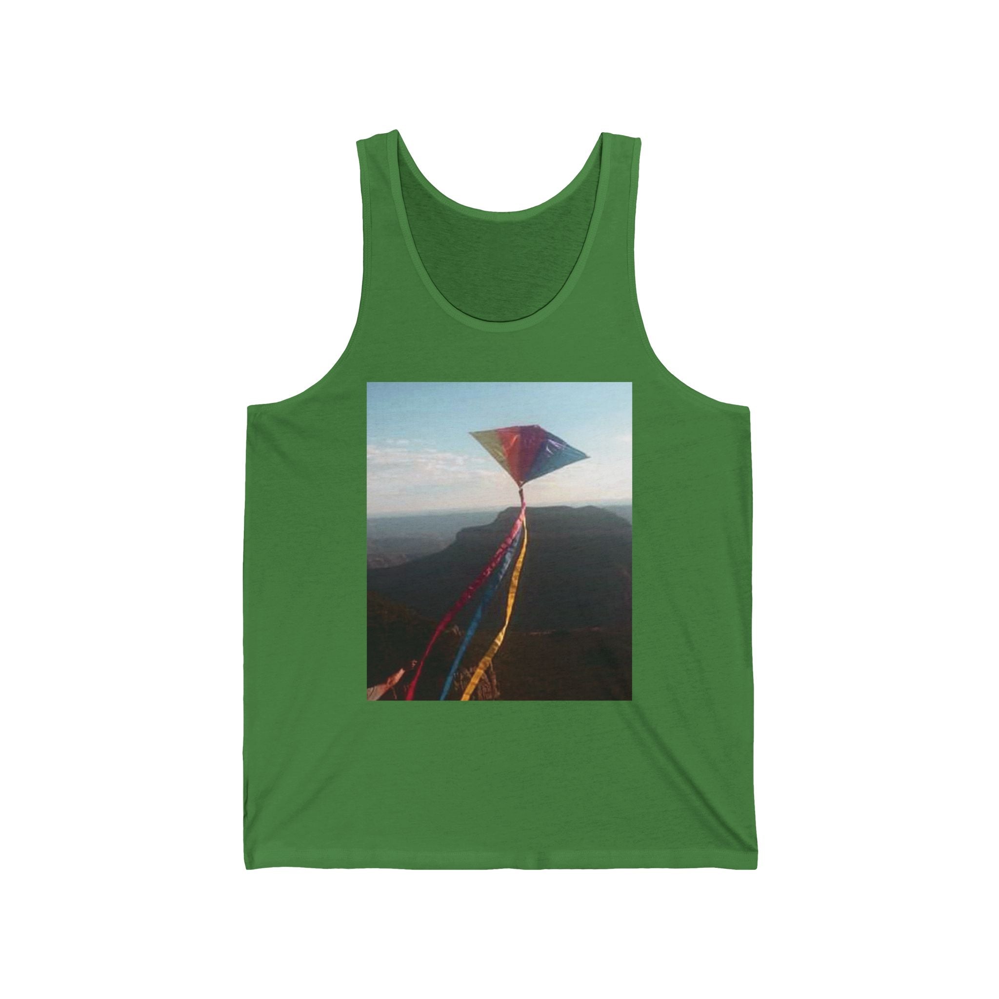 Kite Adventure Unisex Jersey Tank designed by Studio Blitz.