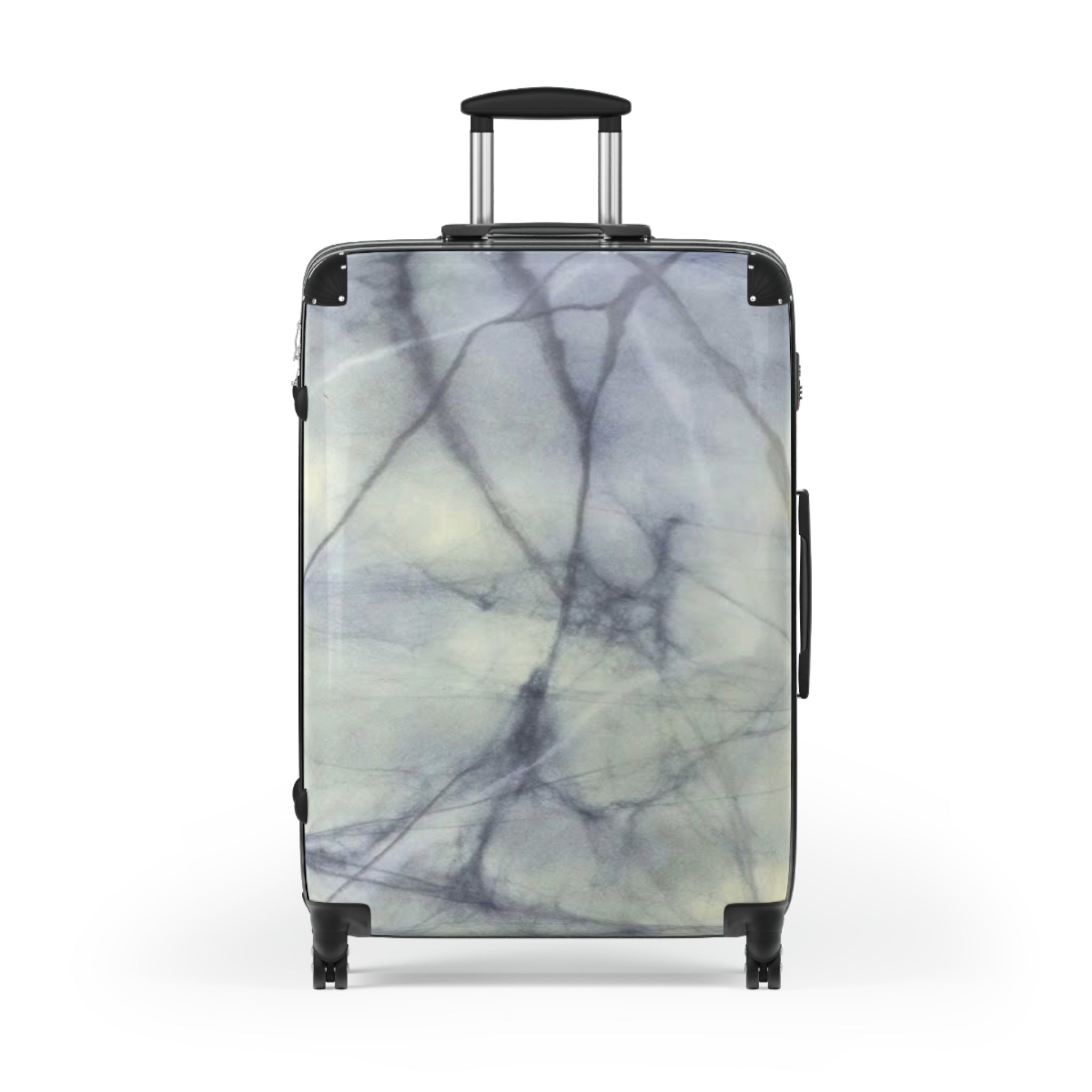 Suitcase - Elegant White Marble Art Design by Studio Blitz