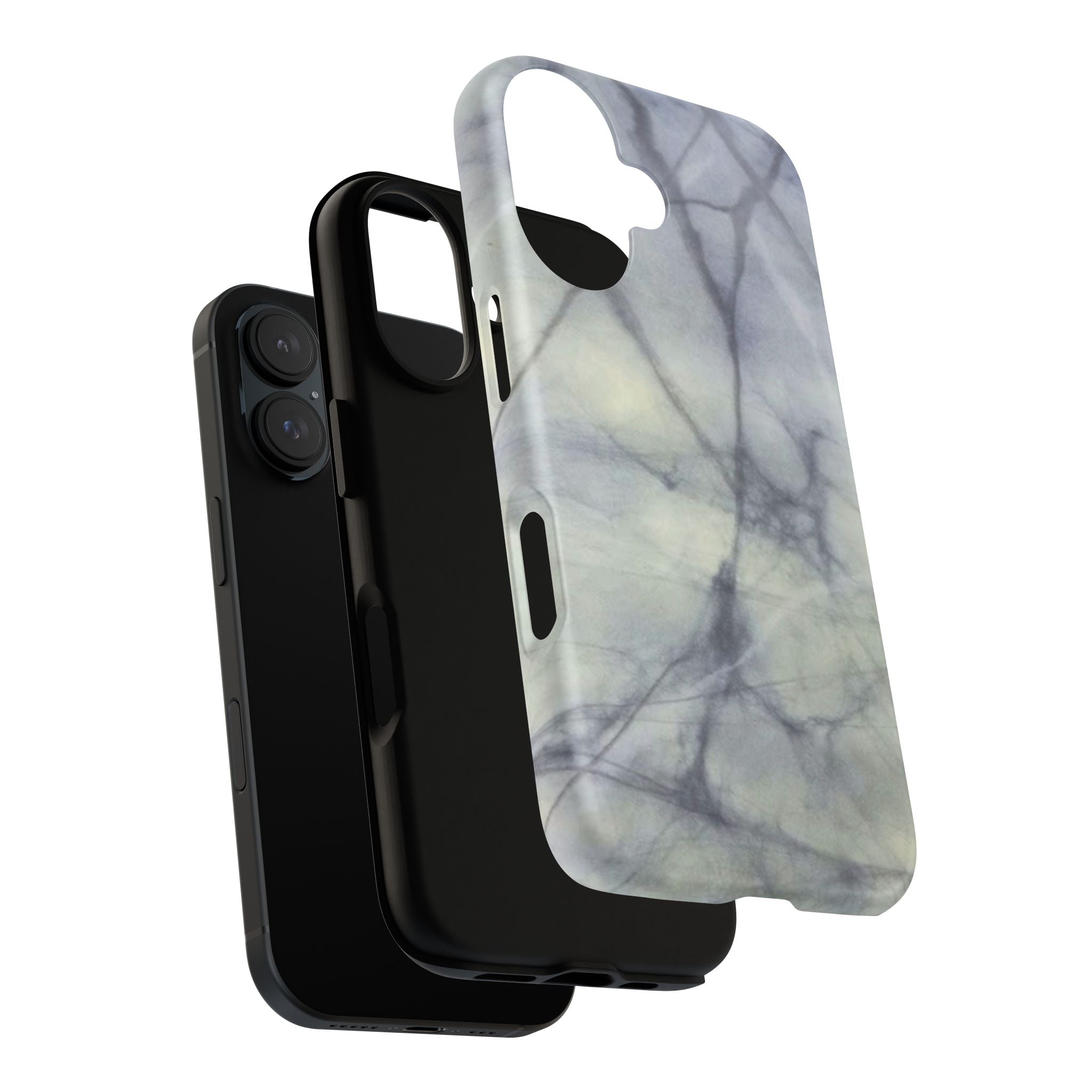 Phone Case, Eye-catching White Marble Look Tough Case by Studio Blitz
