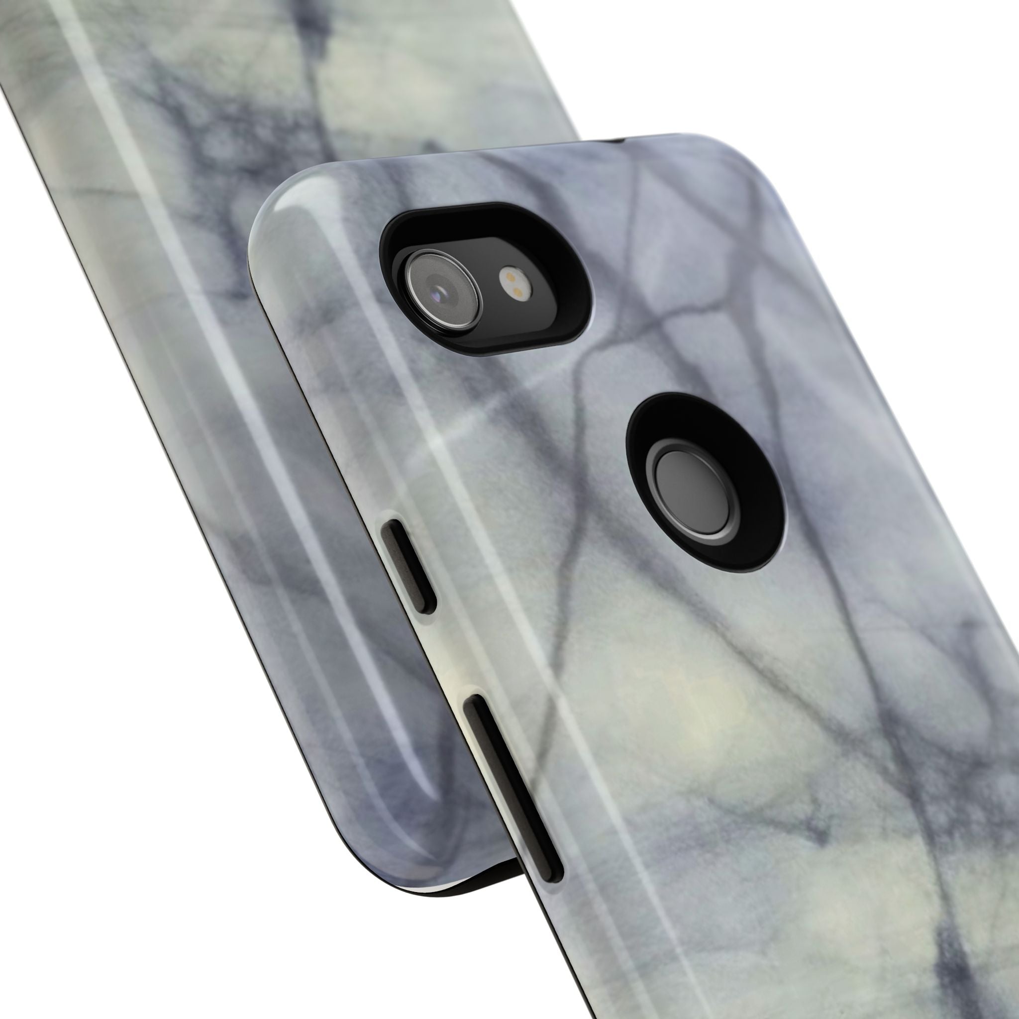 Phone Case, Eye-catching White Marble Look Tough Case by Studio Blitz